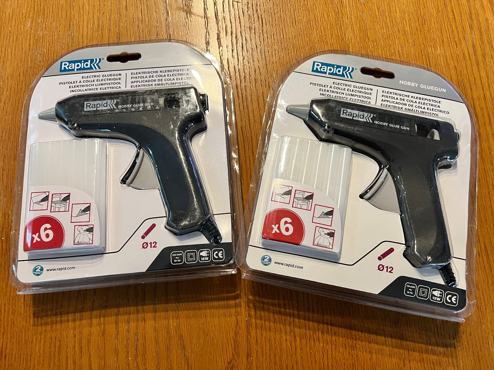 Rapid’os 16 Collage Hobby pistolet à colle 12 mm avec 6 bâtons