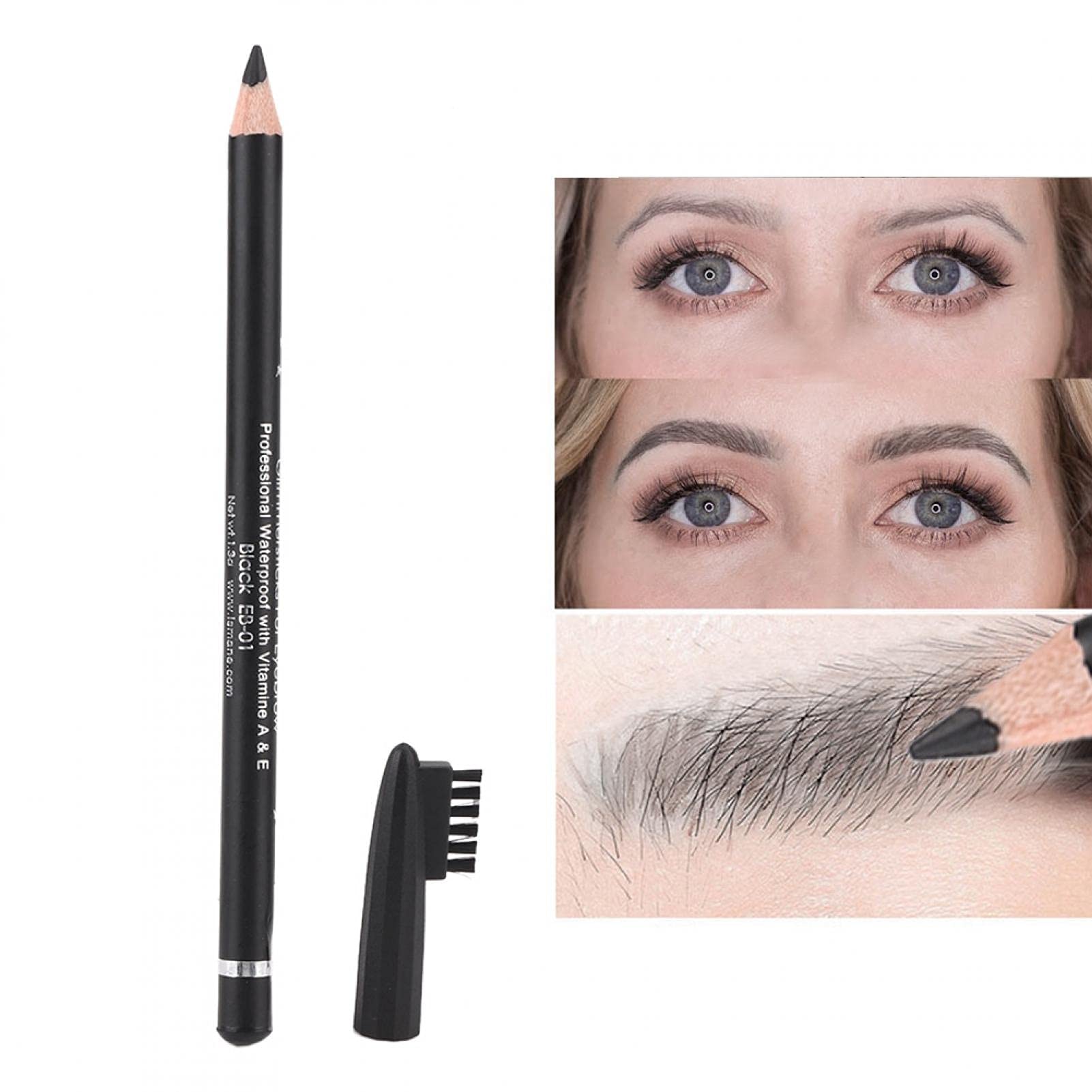 Omabeta Beauty, Hair & Nail Care crayon à sourcils EB01 Noir waterproof 5 g