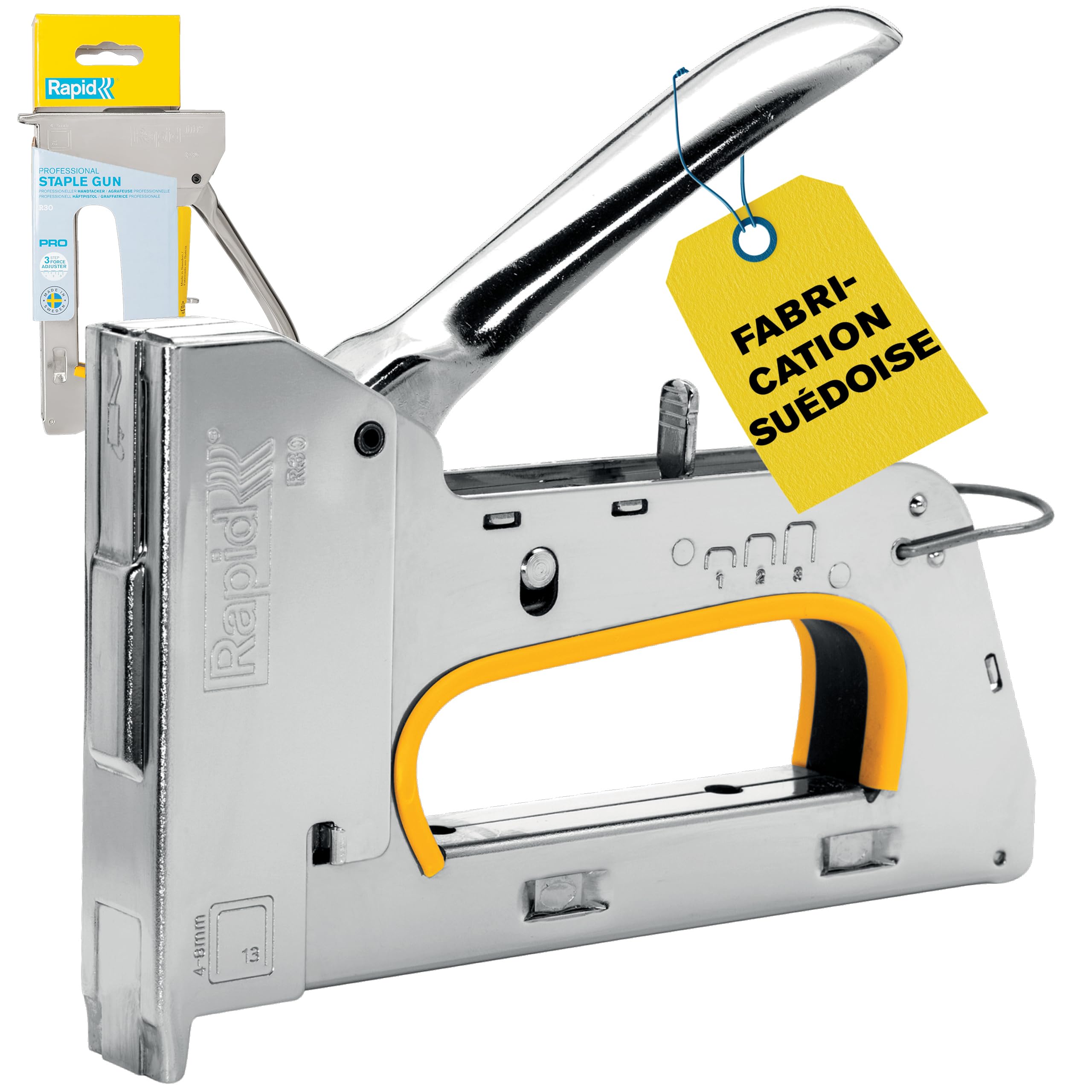 Rapid Agrafage PRO R30 agrafeuse tapissier blister 3 puissances
