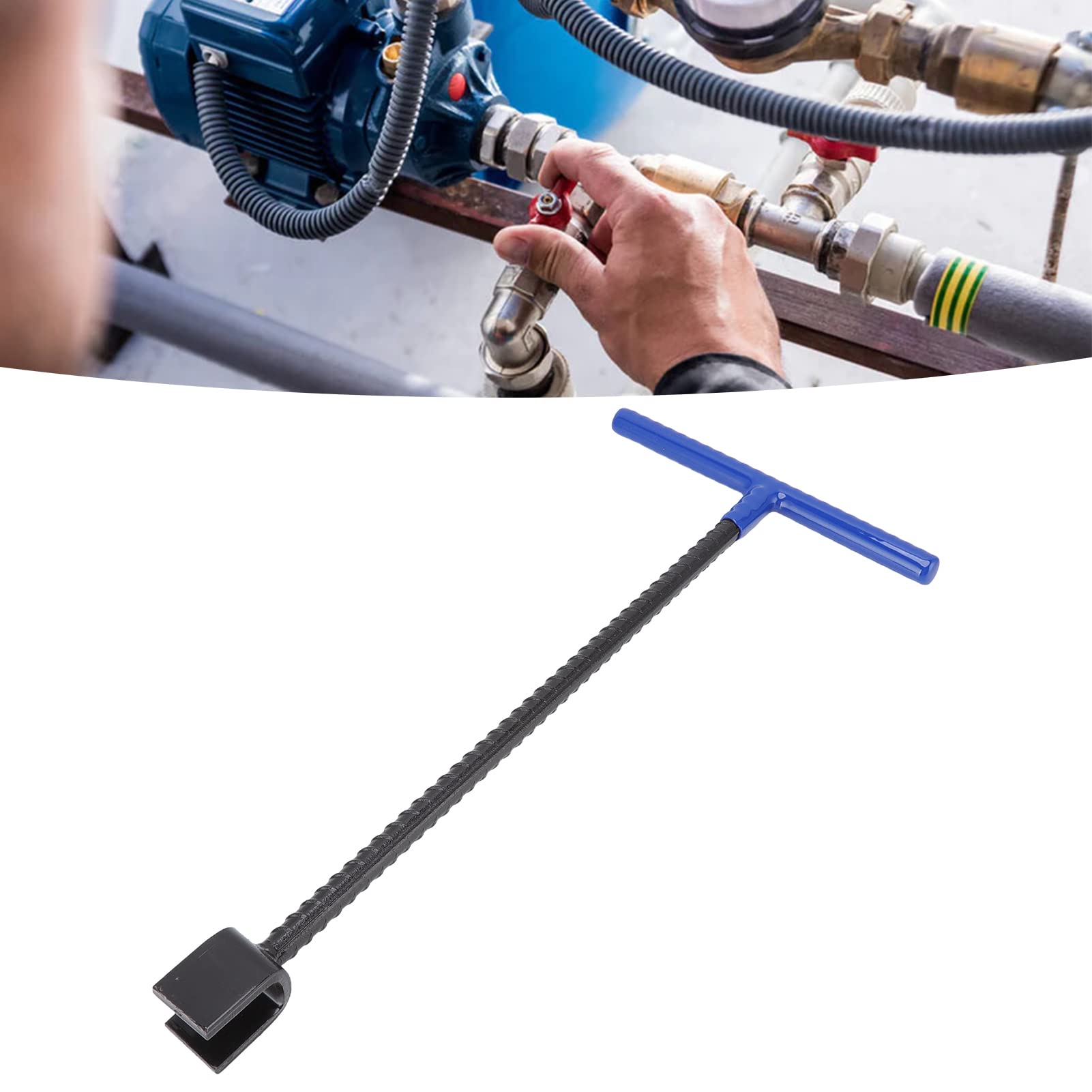 Omabeta Tools & Workshop Equipment Clé compteur d’eau 4 voies bleue acier
