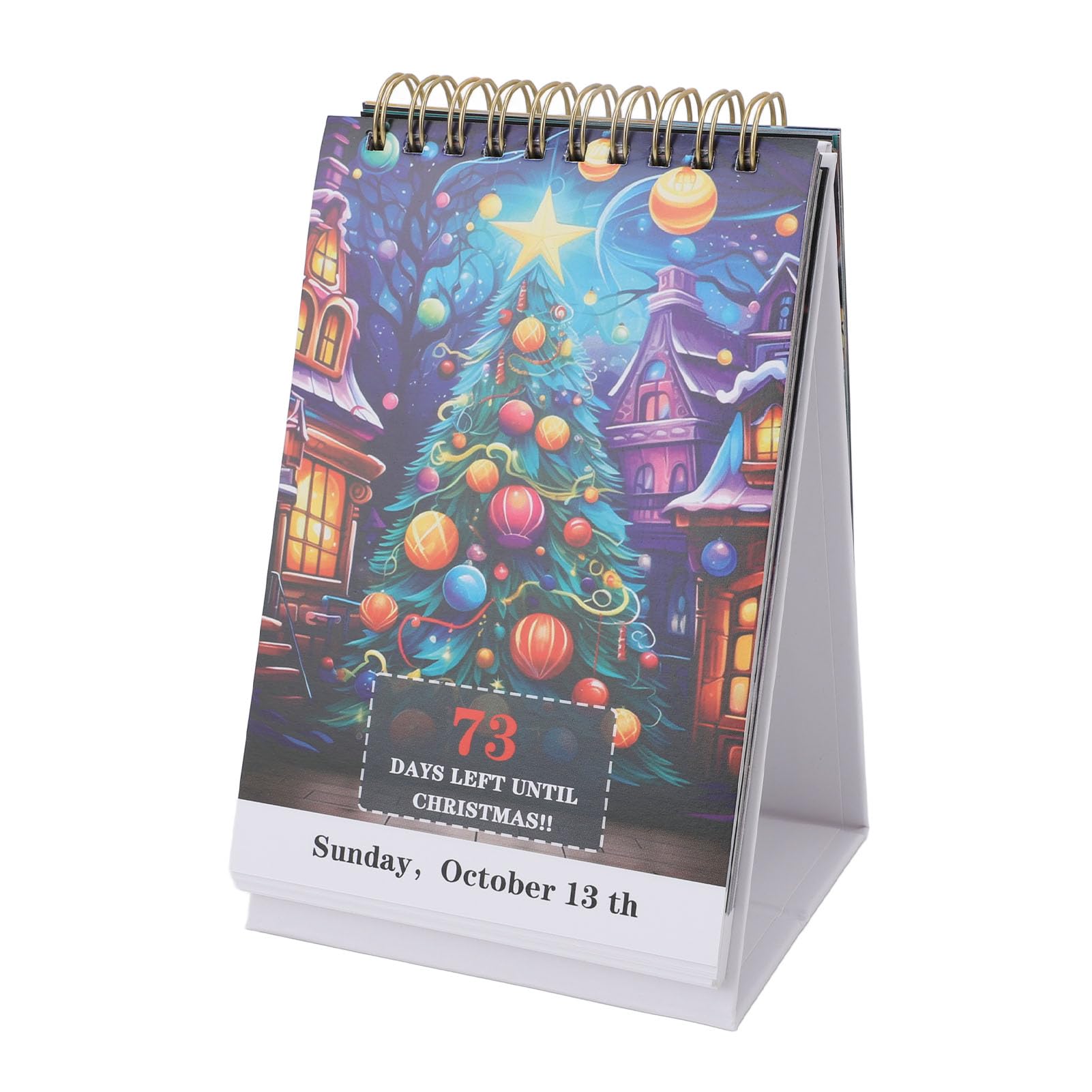 Omabeta Home Décor & Bathroom Décor calendrier de Noël 2024, 100 jours, papier