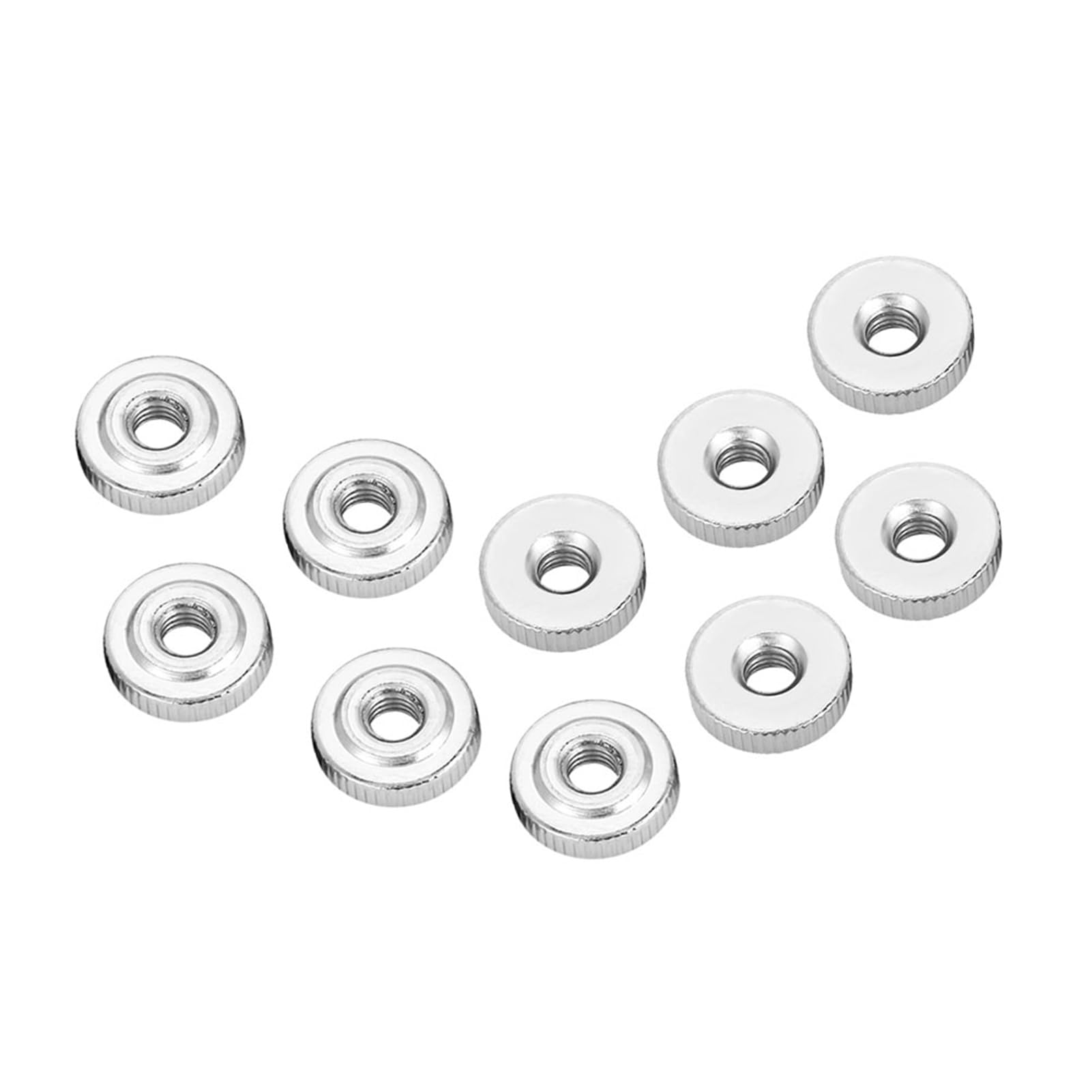 Omabeta Fasteners, Screws & Springs écrous moletés M4 10 pièces acier carbone