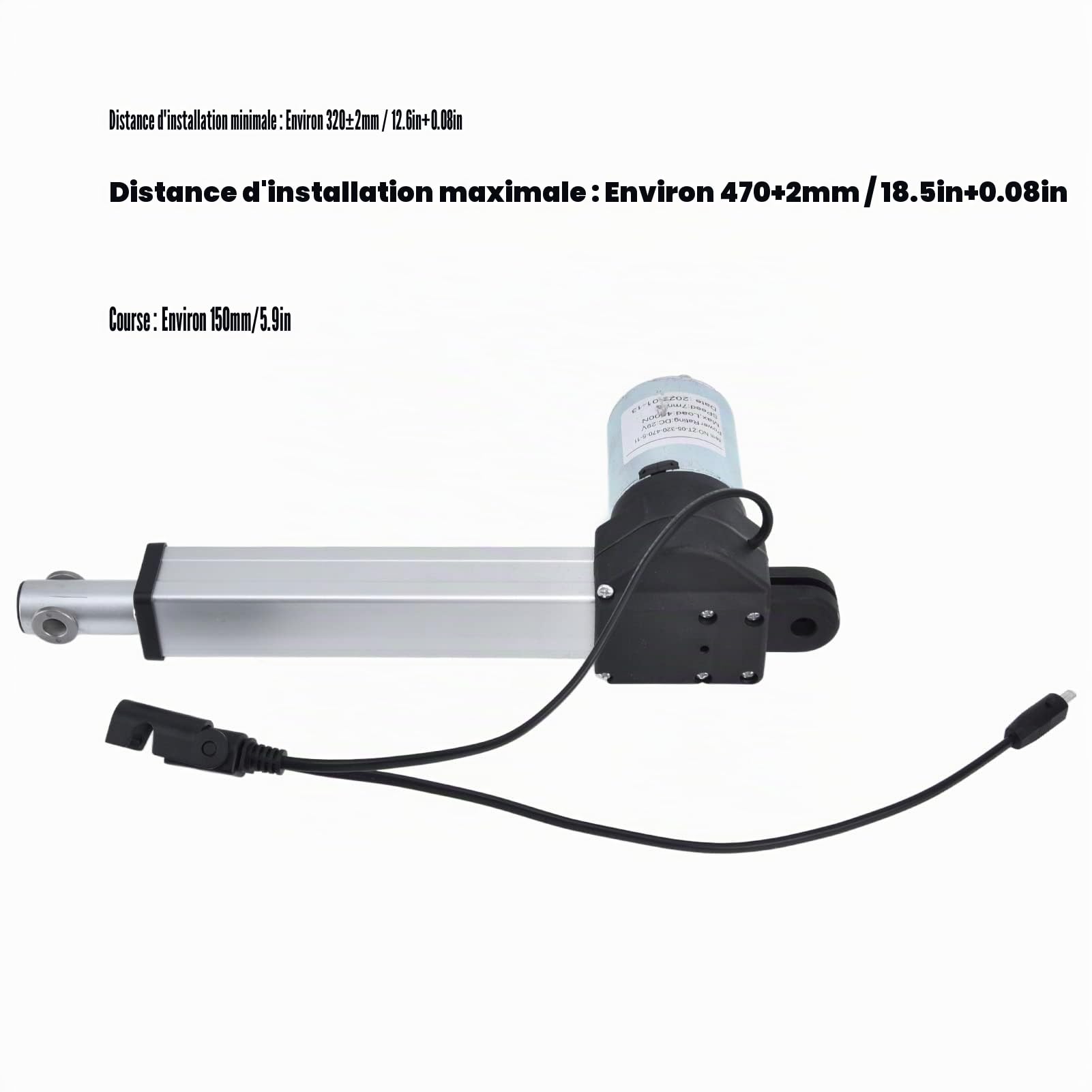 Omabeta Electrical Components & Wiring actionneur linéaire 29 V, course 150 mm, 4 500 N