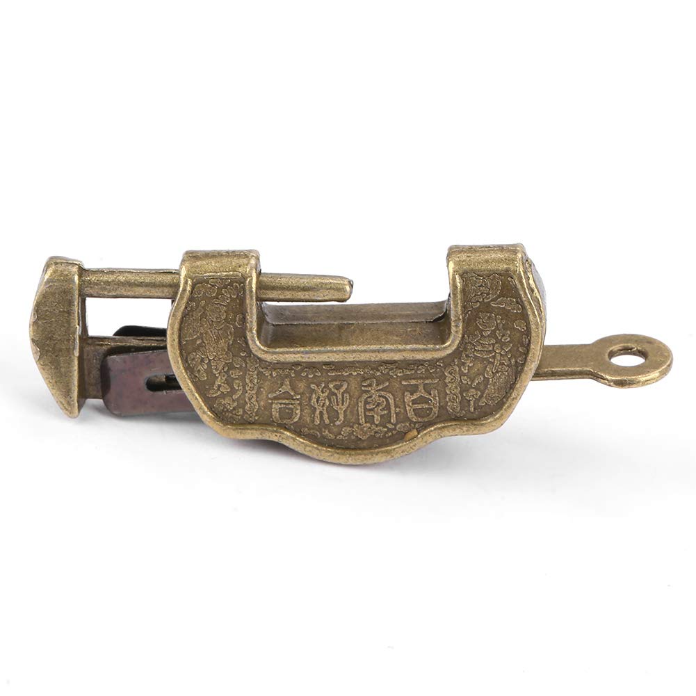 Omabeta Tools & Workshop Equipment cadenas rétro chinois petit bronze à clé