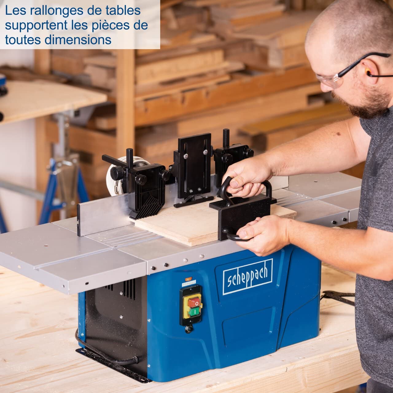 Scheppach HF Series HF50 fraiseuse à bois 1 500 W vitesse variable