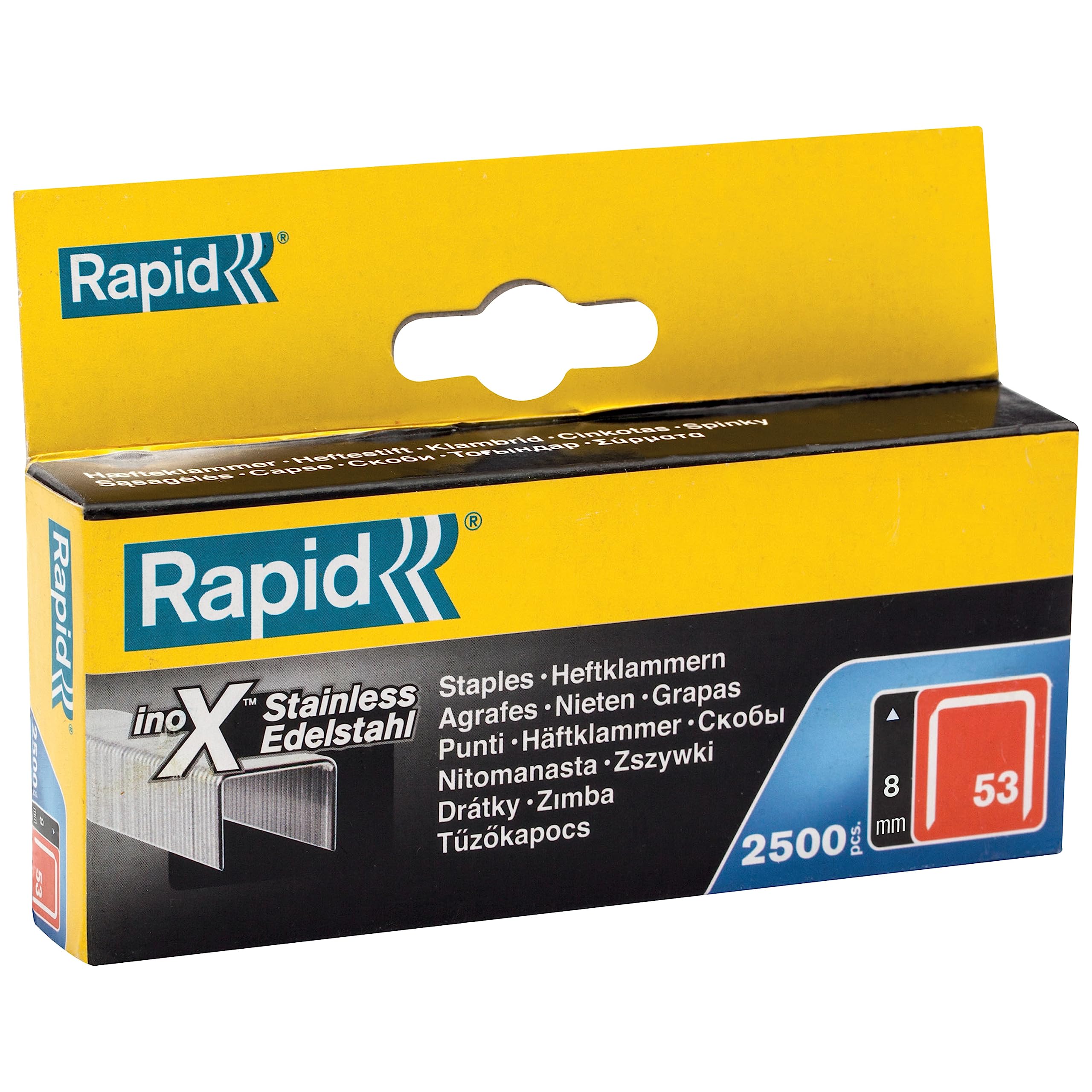 Rapid’os 16 Agrafage 11859625 agrafes n°53 12 mm boîte de 2500 galvanisées
