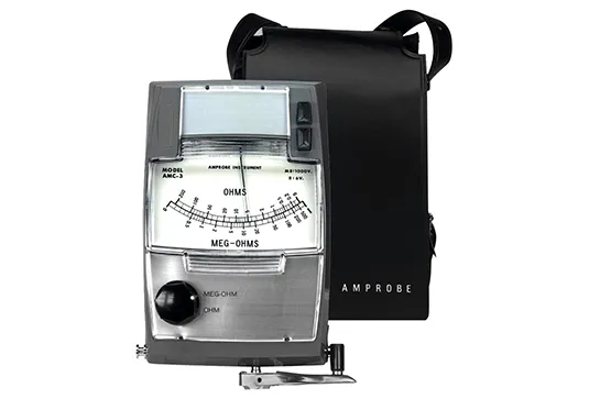 Amprobe Power Quality, Ground Resistance & Insulation Testers AMC-3 testeur d’isolement à manivelle