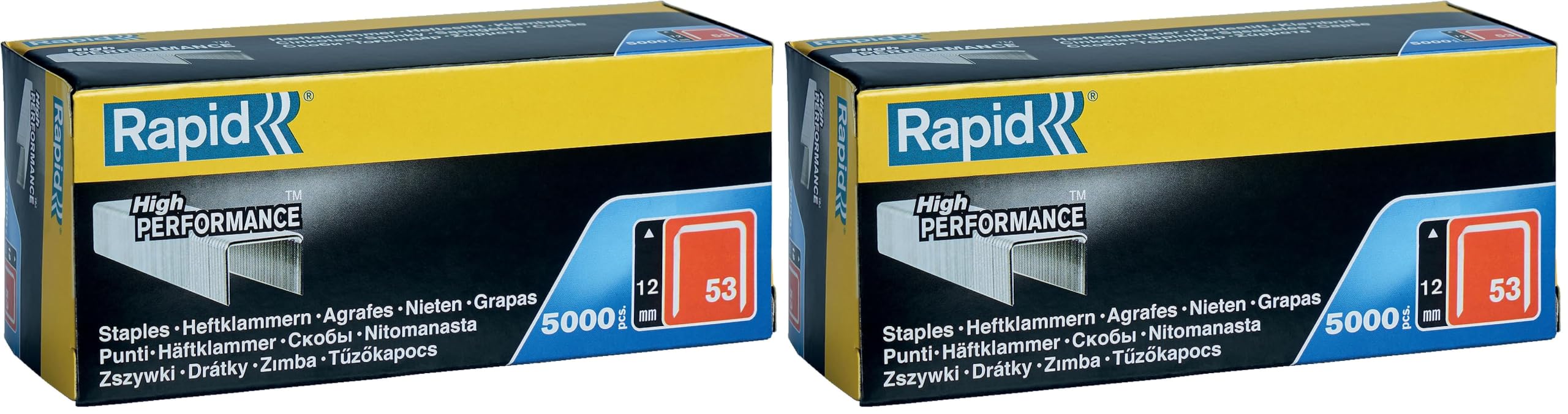 Rapid Agrafage 11859610 agrafes 53 12 mm, boîte 5000, galvanisées