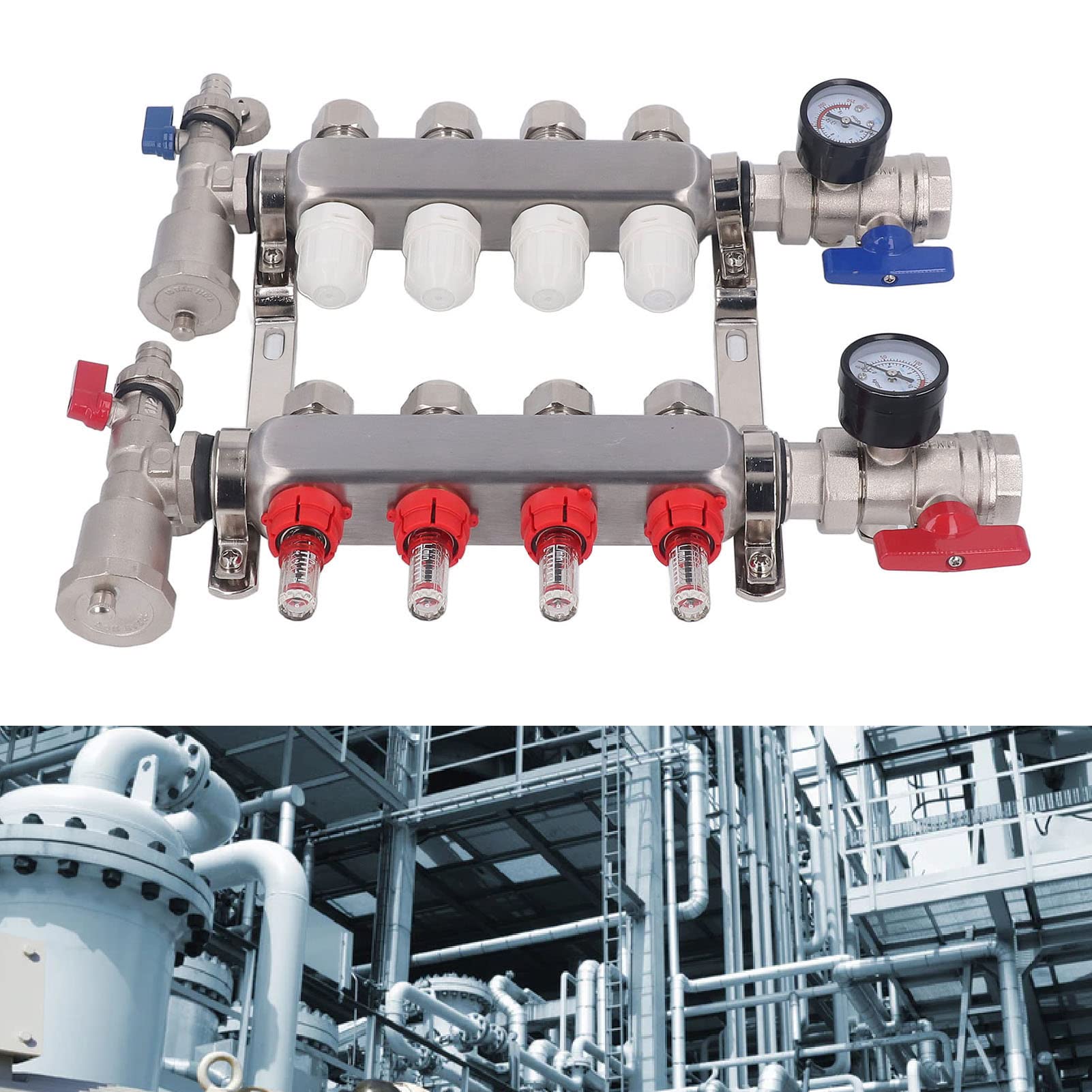 Omabeta Pumps & Irrigation Equipment collecteur chauffage 4 branches inox 304
