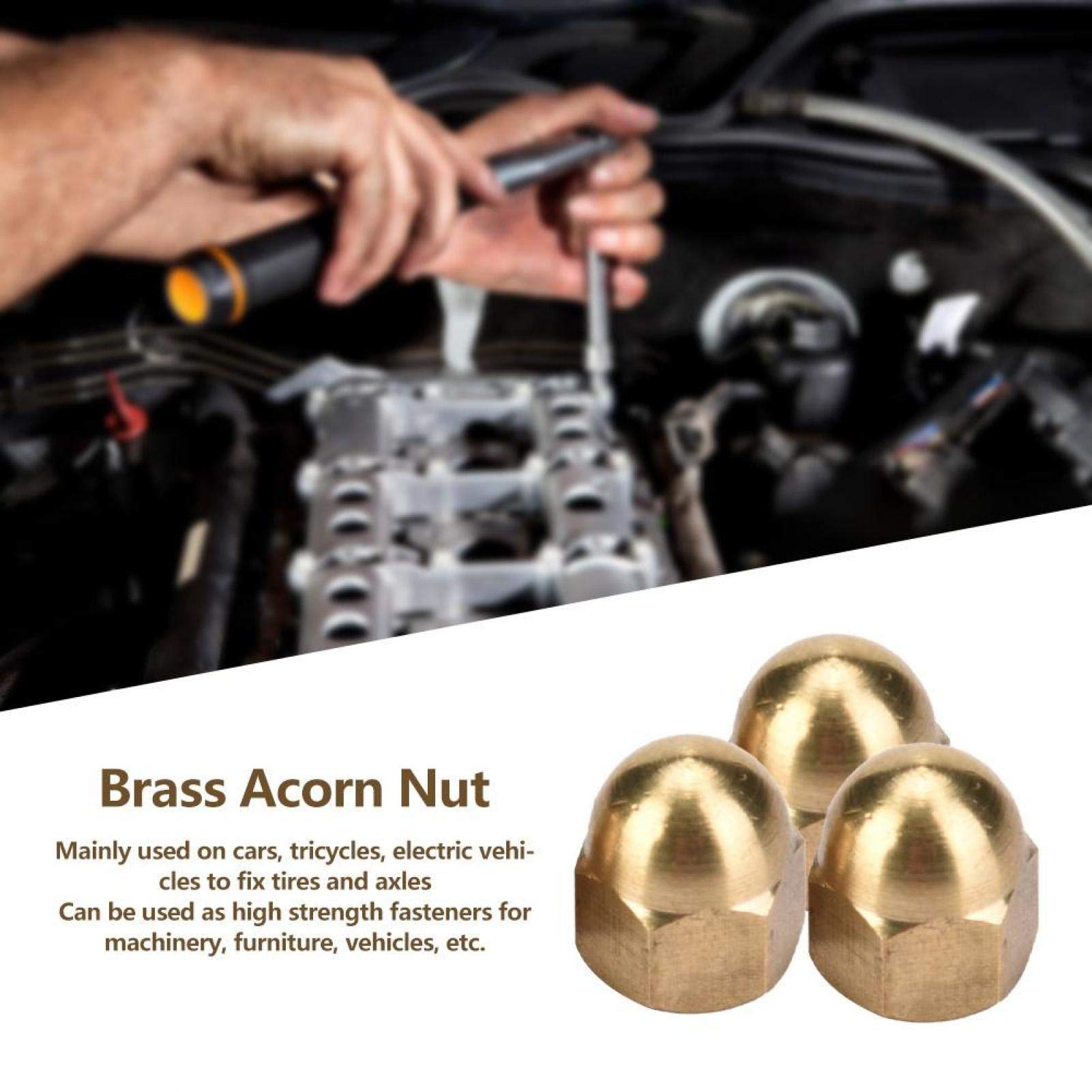 Omabeta Fasteners, Screws & Springs écrou borgne hexagonal laiton M6 20 pièces