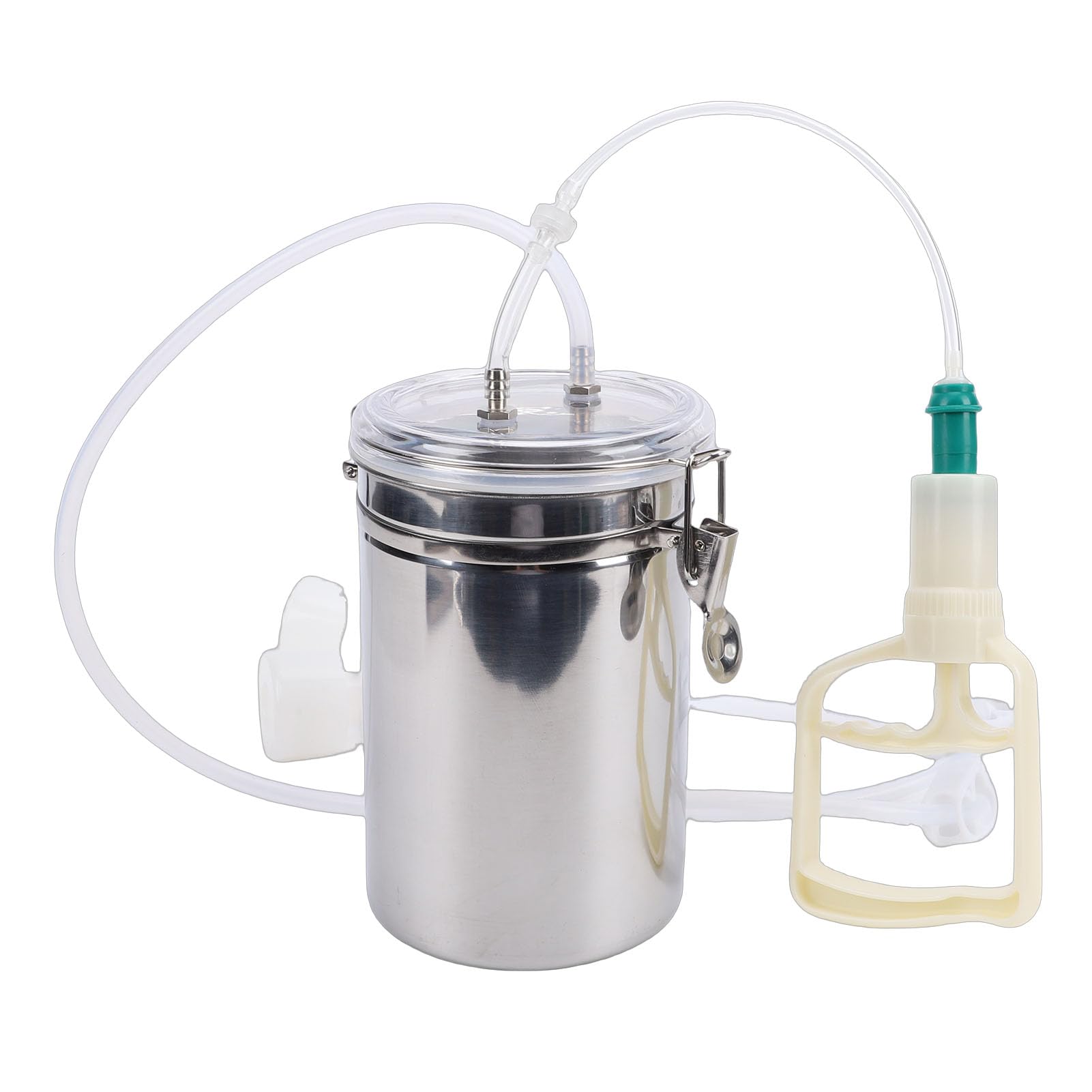 Omabeta Garden Machinery & Agricultural Equipment machine à traire manuelle 2000 ml, bouteille inox