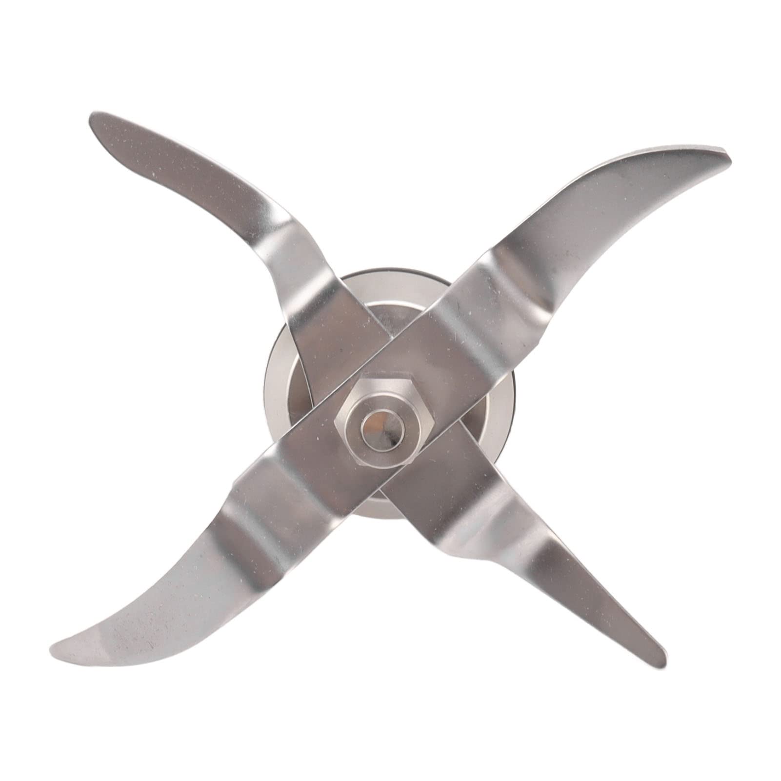 Omabeta Kitchen Appliances lame de mixeur 12 dents 4 feuilles pour 1.0, acier inoxydable
