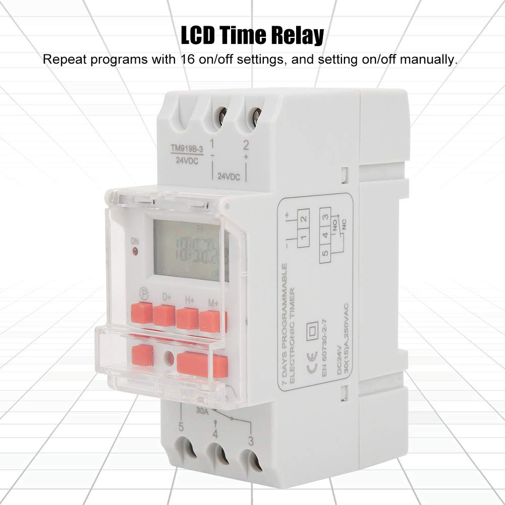 Omabeta Electrical Components & Wiring minuterie programmable 24 V rail DIN