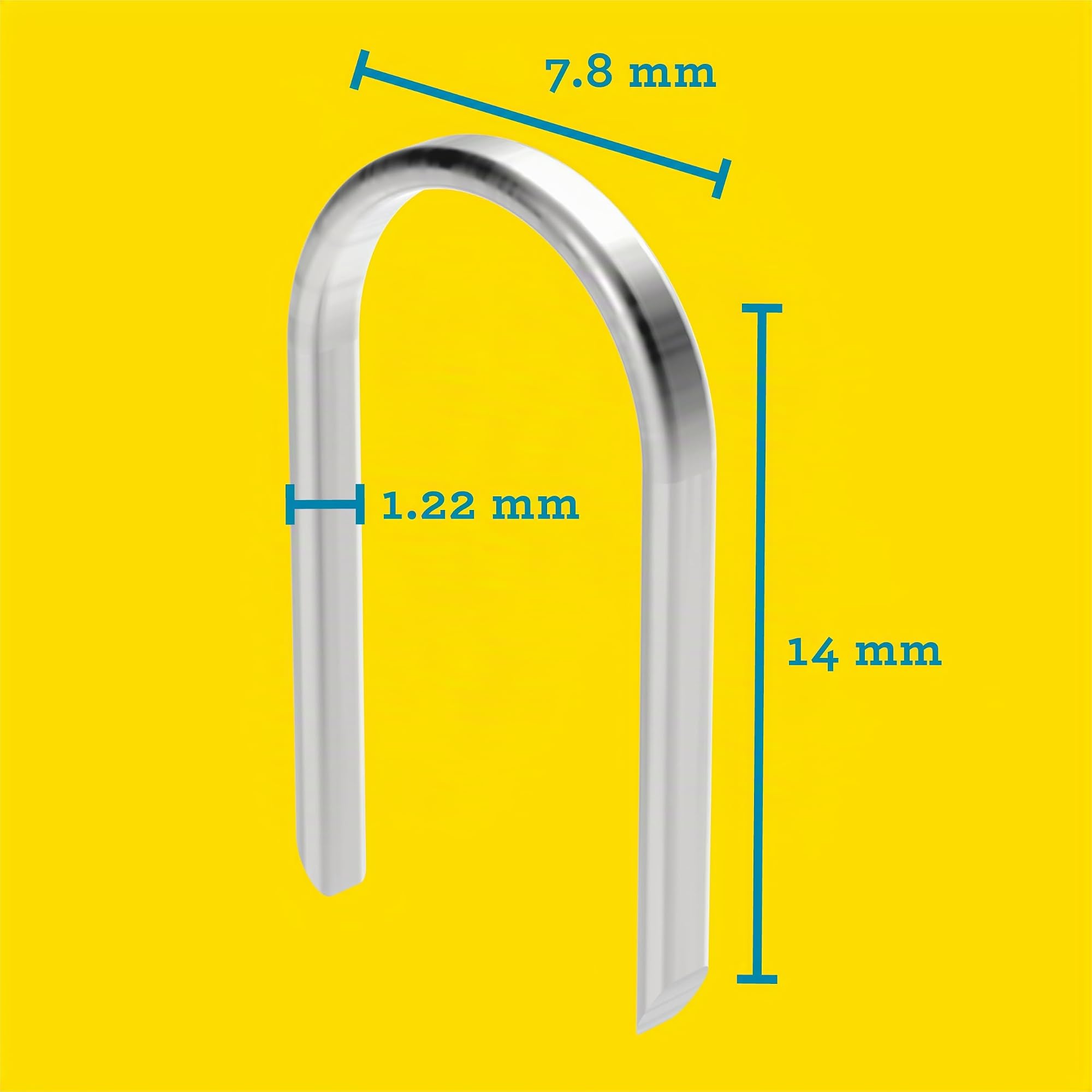 Rapid’os 16 Agrafage n°7 agrafes câble 14 mm, 960 pièces galvanisées