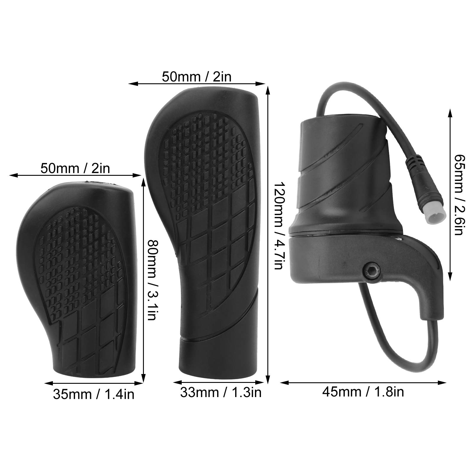 Omabeta Automotive Accessories poignée d’accélérateur pour vélo électrique BBS01 BBS02