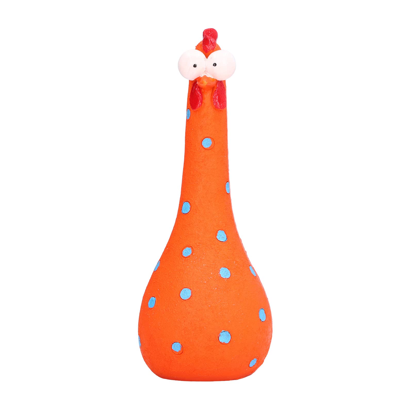 Omabeta Home Décor & Bathroom Décor statue poulet de jardin orange en résine