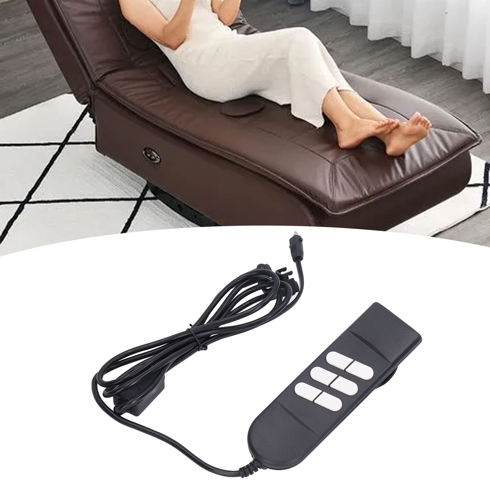 Omabeta Home Décor & Bathroom Décor télécommande de fauteuil électrique 6 boutons 1 à 2 actionneurs