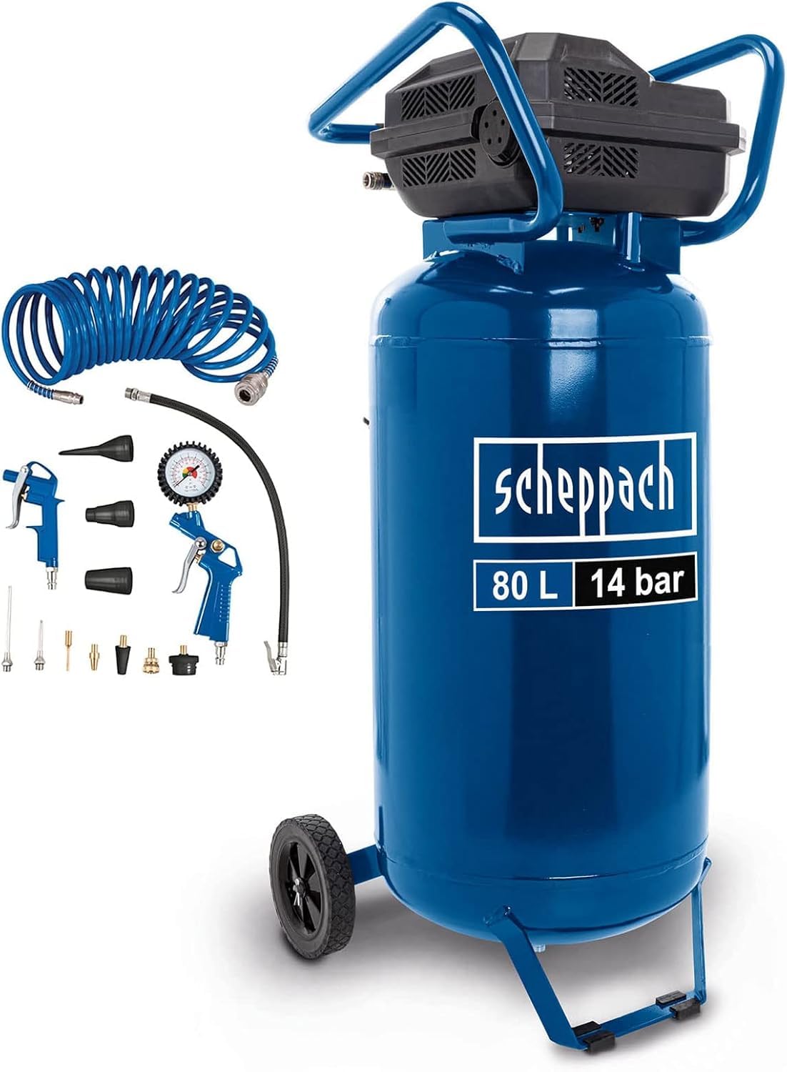 Scheppach HC Series HC85V compresseur vertical 80 L, 14 bar sans huile
