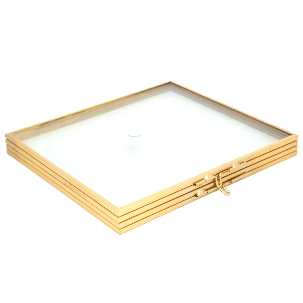 Omabeta Home Décor & Bathroom Décor Cadre photo pliable double face 14 × 16 cm en cuivre
