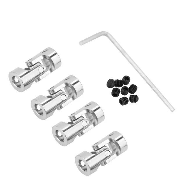 Omabeta Tools & Workshop Equipment Joints universels 5 × 5 mm 4 pièces nickelés