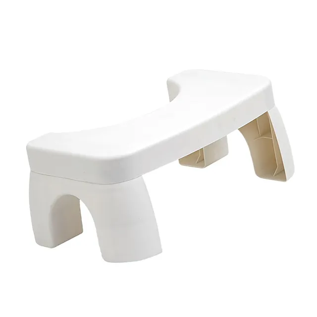 Omabeta Home Décor & Bathroom Décor tabouret de toilette blanc 1 pièce antidérapant