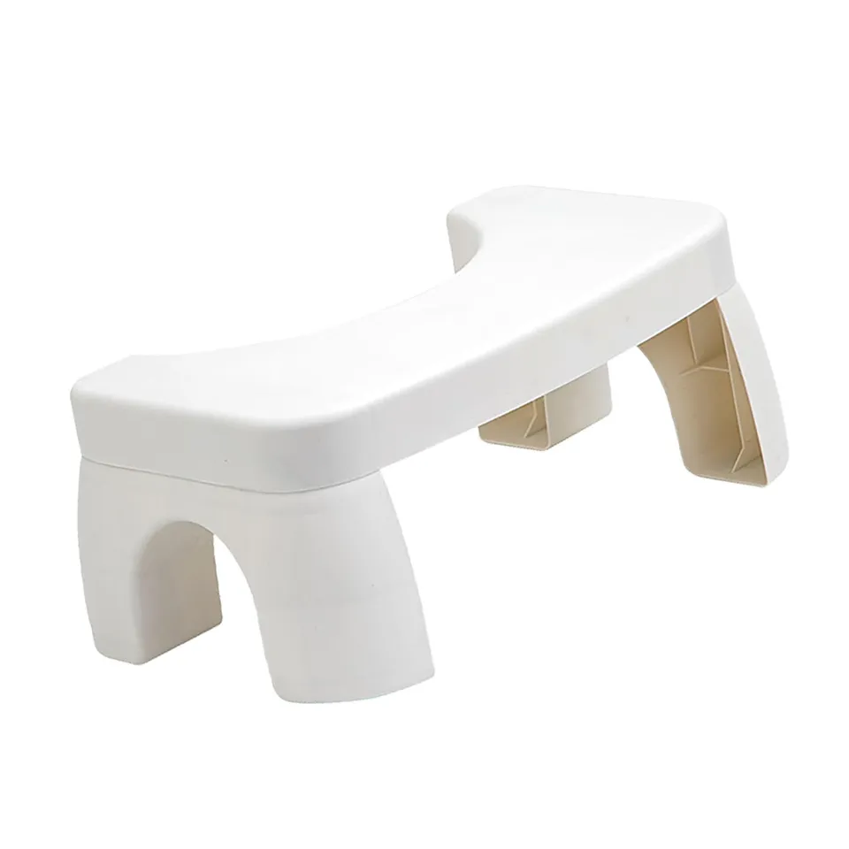 Omabeta Home Décor & Bathroom Décor tabouret de toilette blanc 1 pièce antidérapant