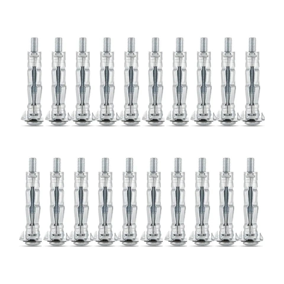 AKKTOL Molly Bolts & Hollow Wall Anchors M4 x 32 mm cheville métallique 30 pièces galvanisée