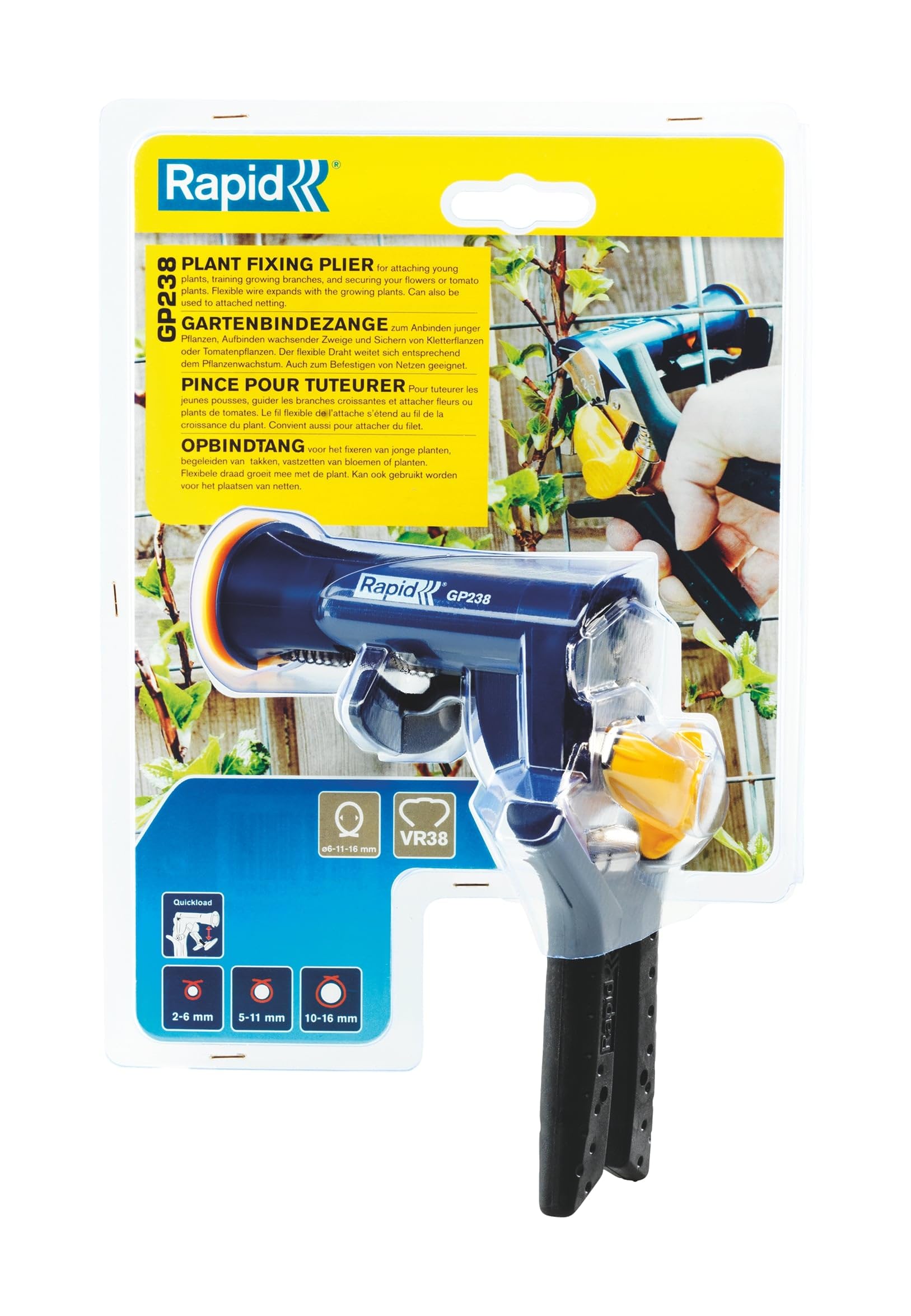 Rapid’os 16 Jardin GP238 pince à tuteurer pour agrafes VR38