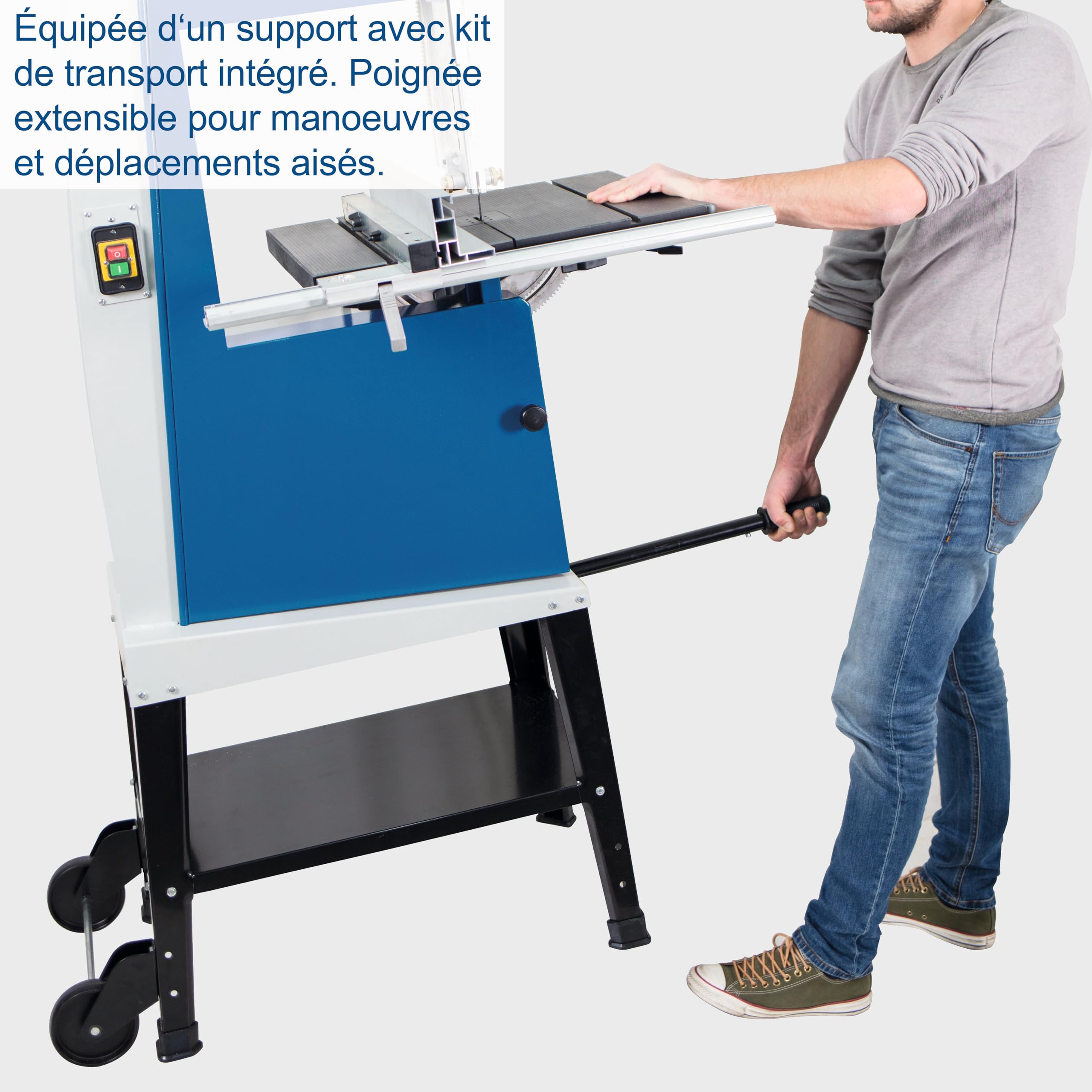 Scheppach BASA Series Basa 3 scie à ruban avec gabarit et support