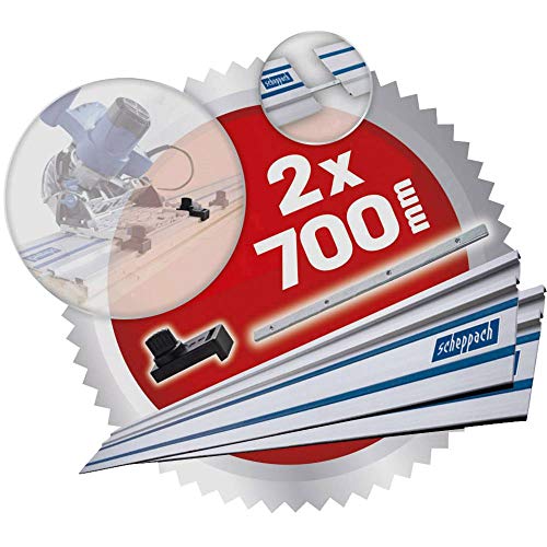 Scheppach PLANA Series PL55 scie plongeante avec 2 rails de 700 mm