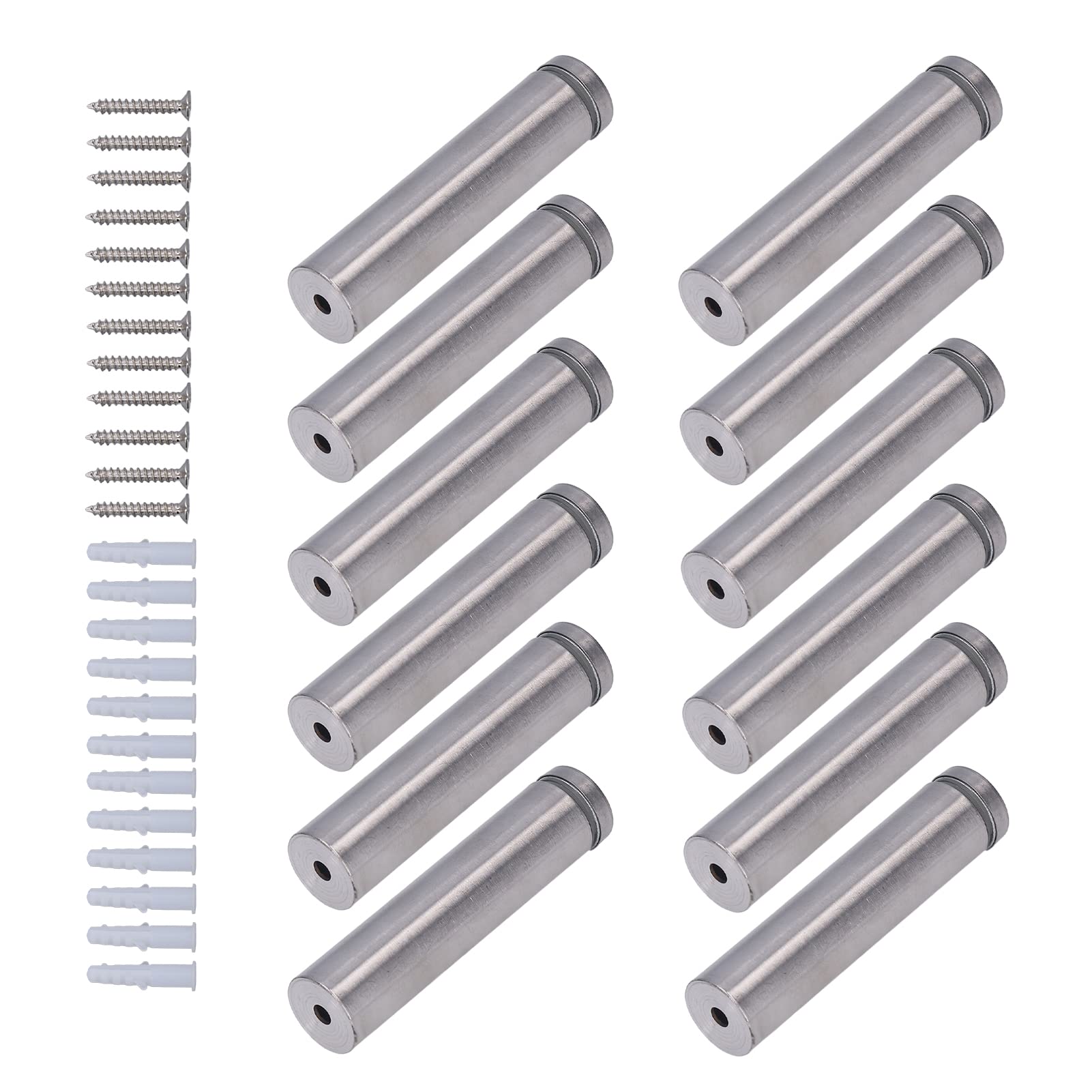 Omabeta Fasteners, Screws & Springs entretoise pour panneau 19 × 80 mm, lot de 12 en inox