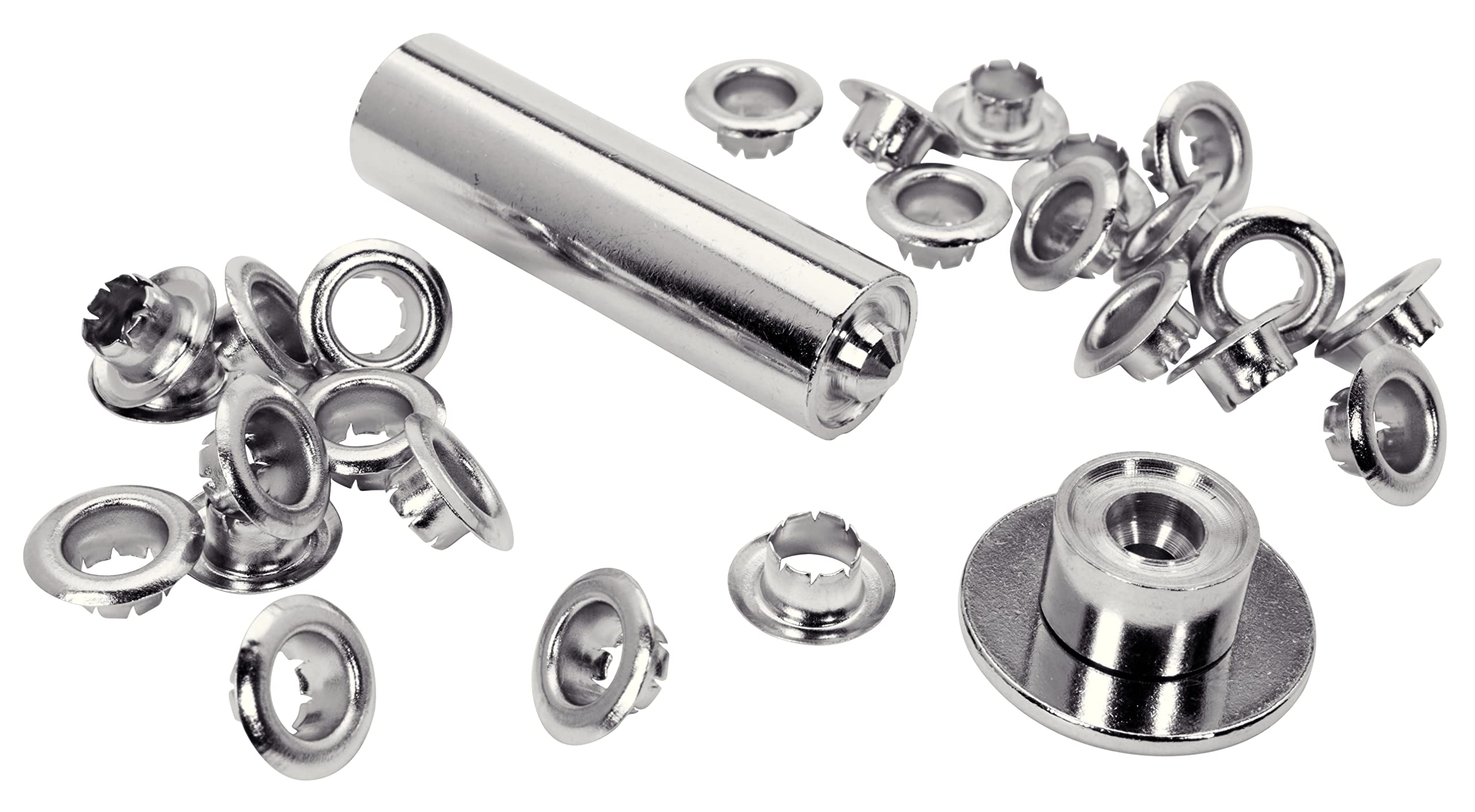 Rapid’os 16 Rivetage 5000410 œillets de renfort 6 mm gris, 25 pièces