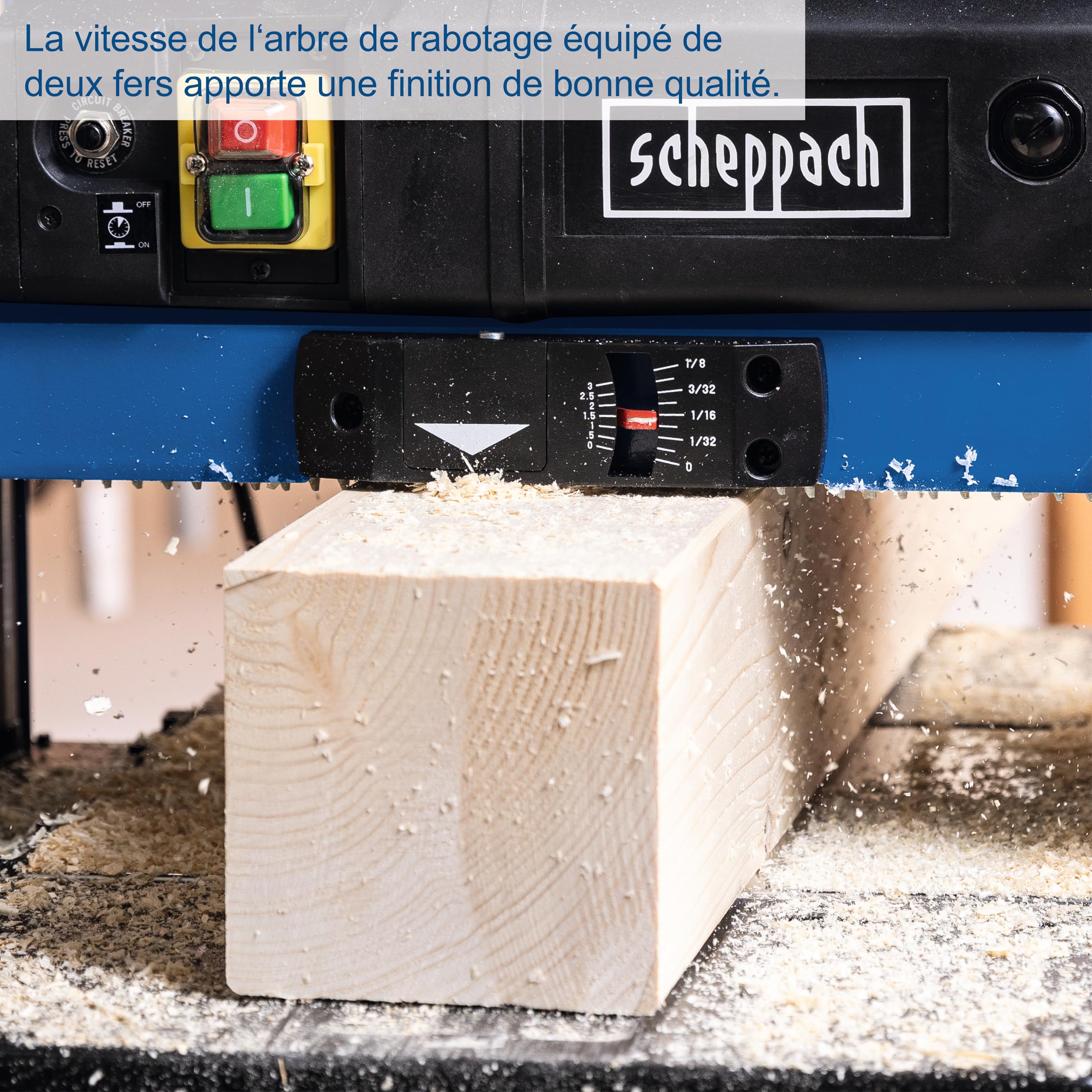 Scheppach PLANA Series PLM1800 raboteuse 1500 W 330 mm