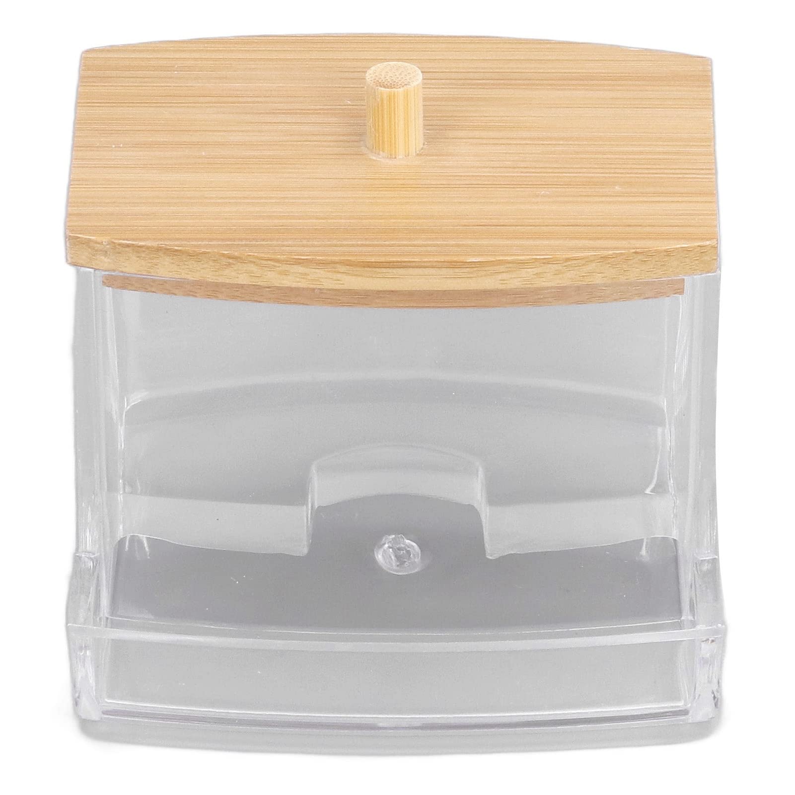 Omabeta Beauty, Hair & Nail Care boîte de rangement transparente à couvercle pour cotons-tiges