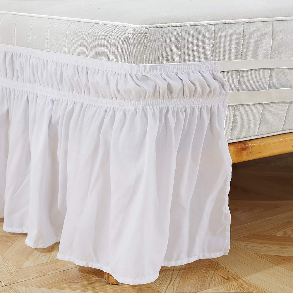 Omabeta Home Décor & Bathroom Décor Jupe de lit Queen 60 × 80 + 15 po lavable