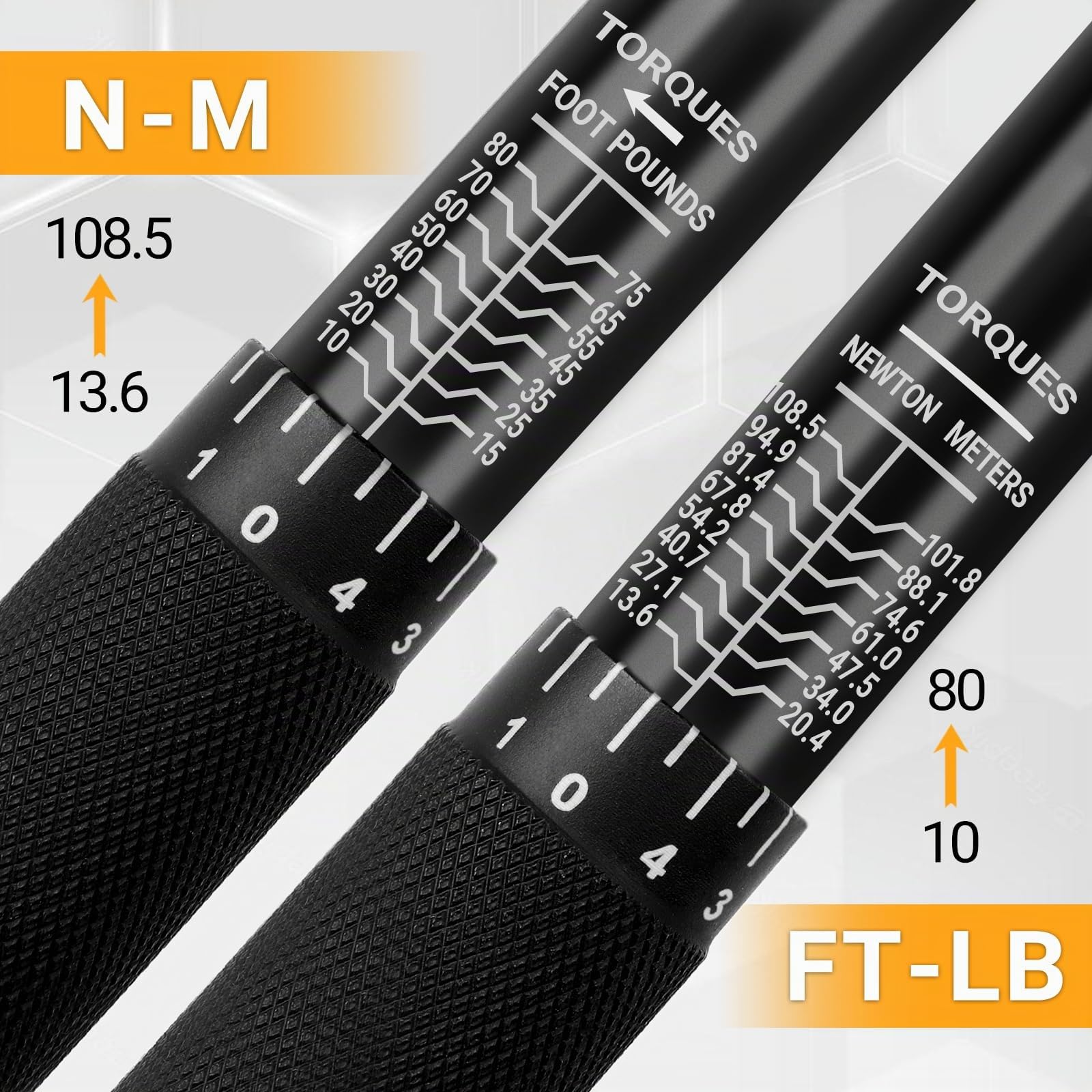 DEKOPRO SOCKET SET clé dynamométrique à cliquet 3/8 po 13,6–108,5 Nm
