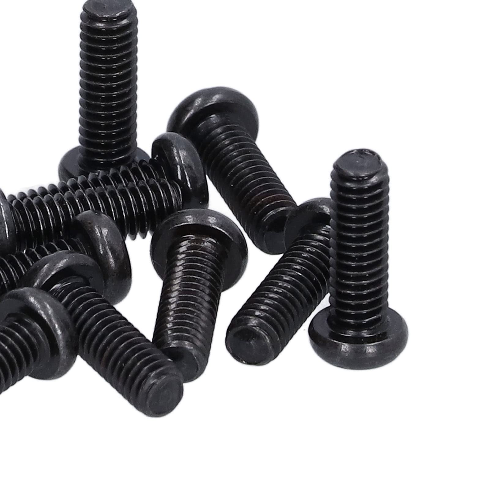 Omabeta Fasteners, Screws & Springs vis DIN 7985 M4 x 12 mm, lot de 50, zinguées noires