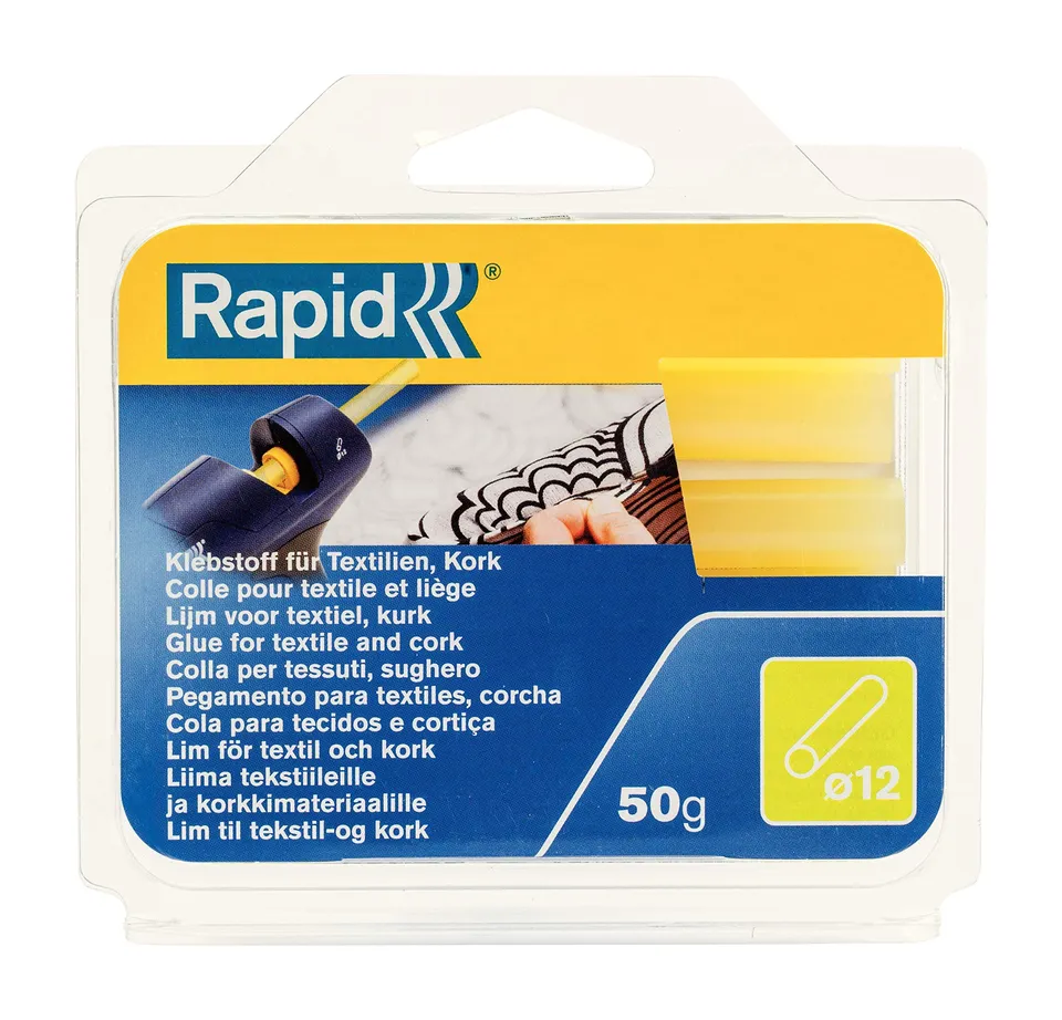 Rapid’os 16 Collage 40107353 bâtons de colle jaune 50 g tissu