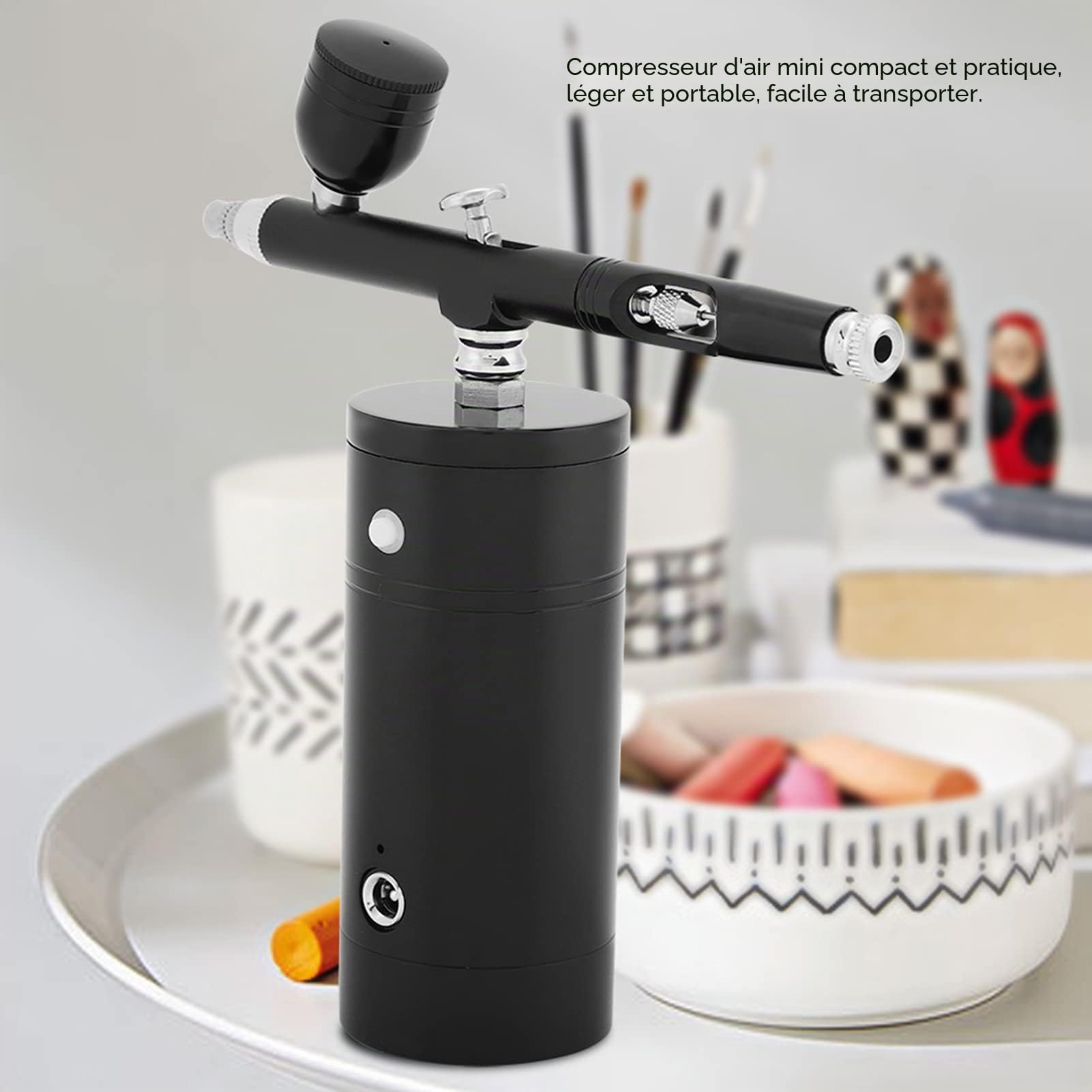Omabeta Tools & Workshop Equipment kit aérographe 0,3 mm 7 cc USB noir