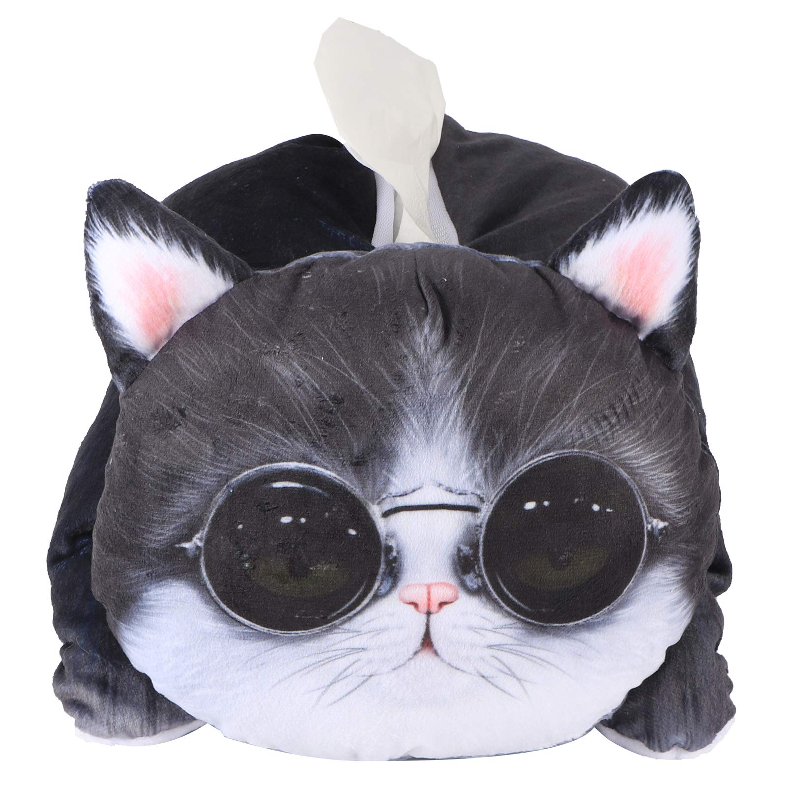 Omabeta Home Décor & Bathroom Décor Lunettes Chat boîte à mouchoirs suspendue