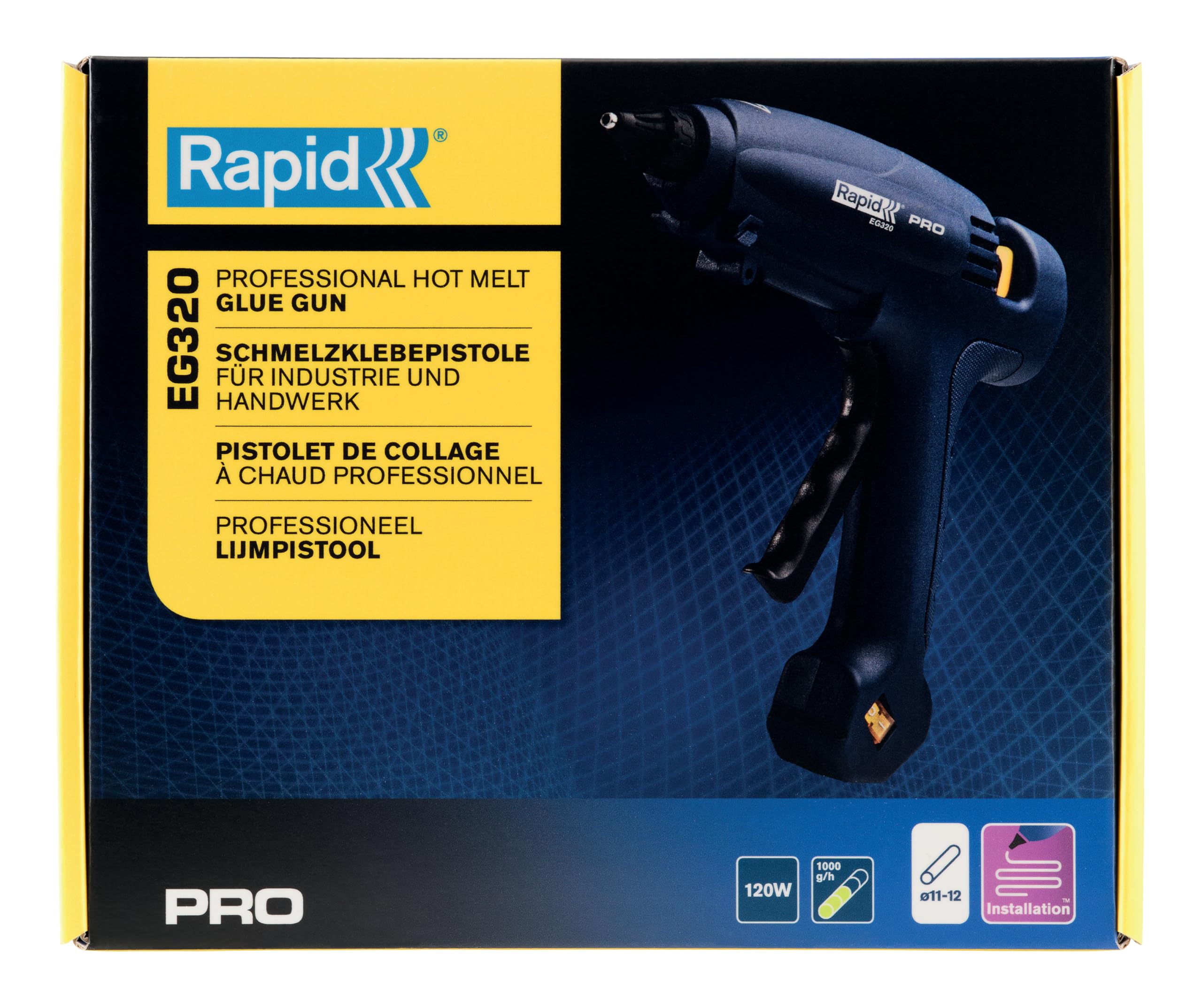 Rapid’os 16 Collage PRO EG320 pistolet à colle 120 W débit 1 000 g/h