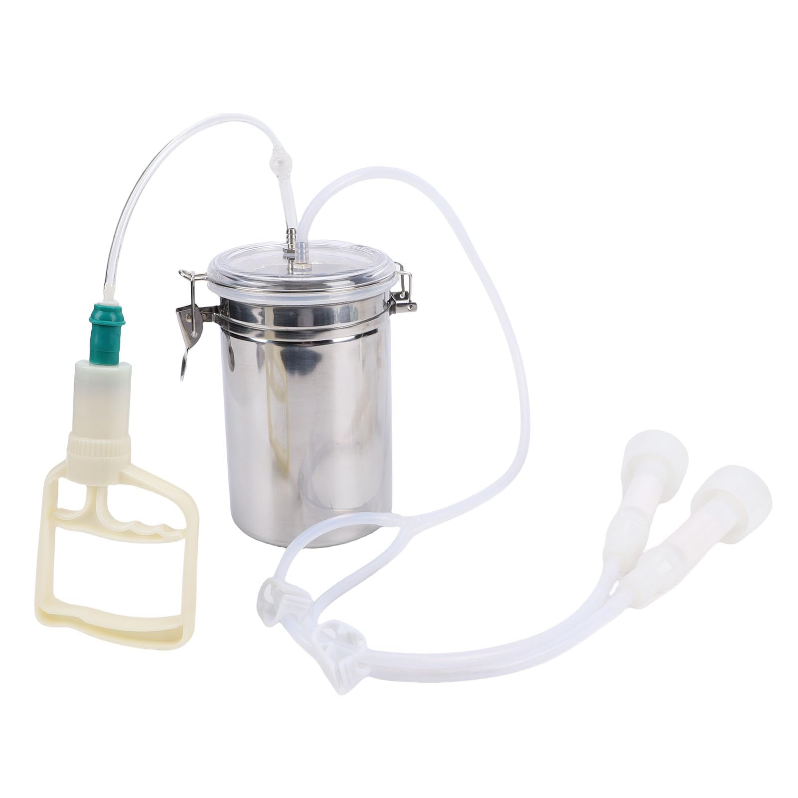 Omabeta Garden Machinery & Agricultural Equipment machine à traire manuelle 2000 ml, bouteille inox