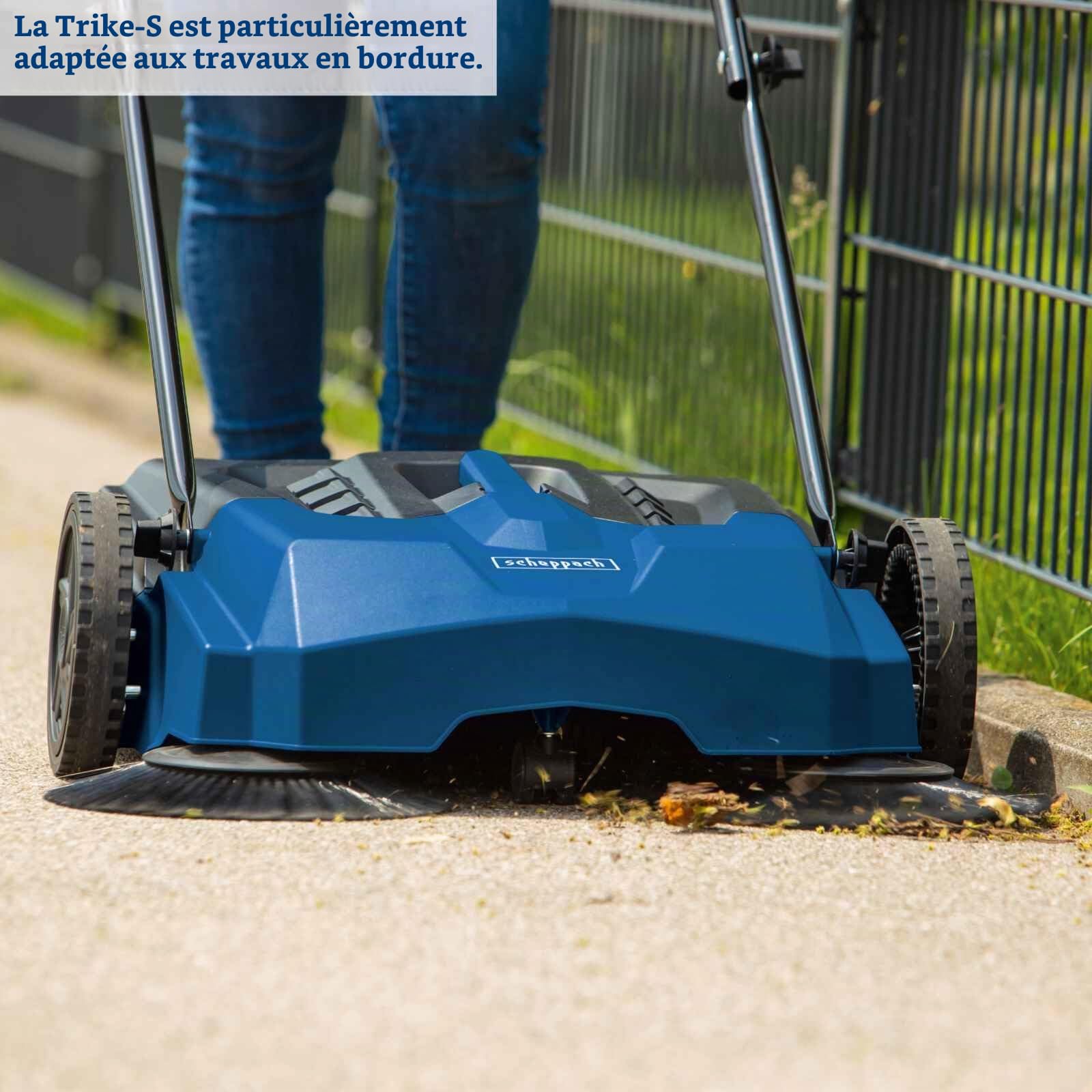 Scheppach KG Series Trike-S balayeuse manuelle 22 l, largeur 650 mm