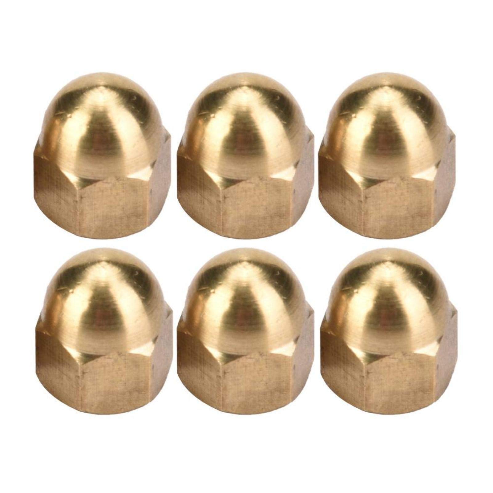 Omabeta Fasteners, Screws & Springs écrou borgne hexagonal laiton M6 20 pièces