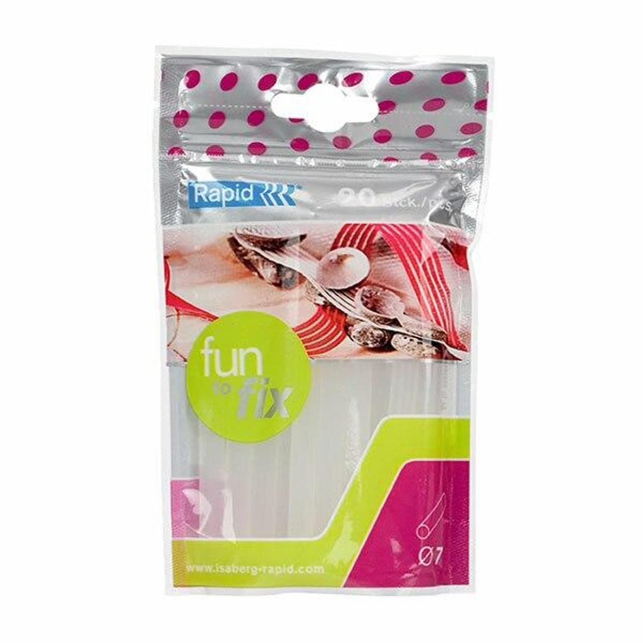 Rapid’os 16 Collage bâtons de colle Multi-Usages 7 mm 20 pièces transparents