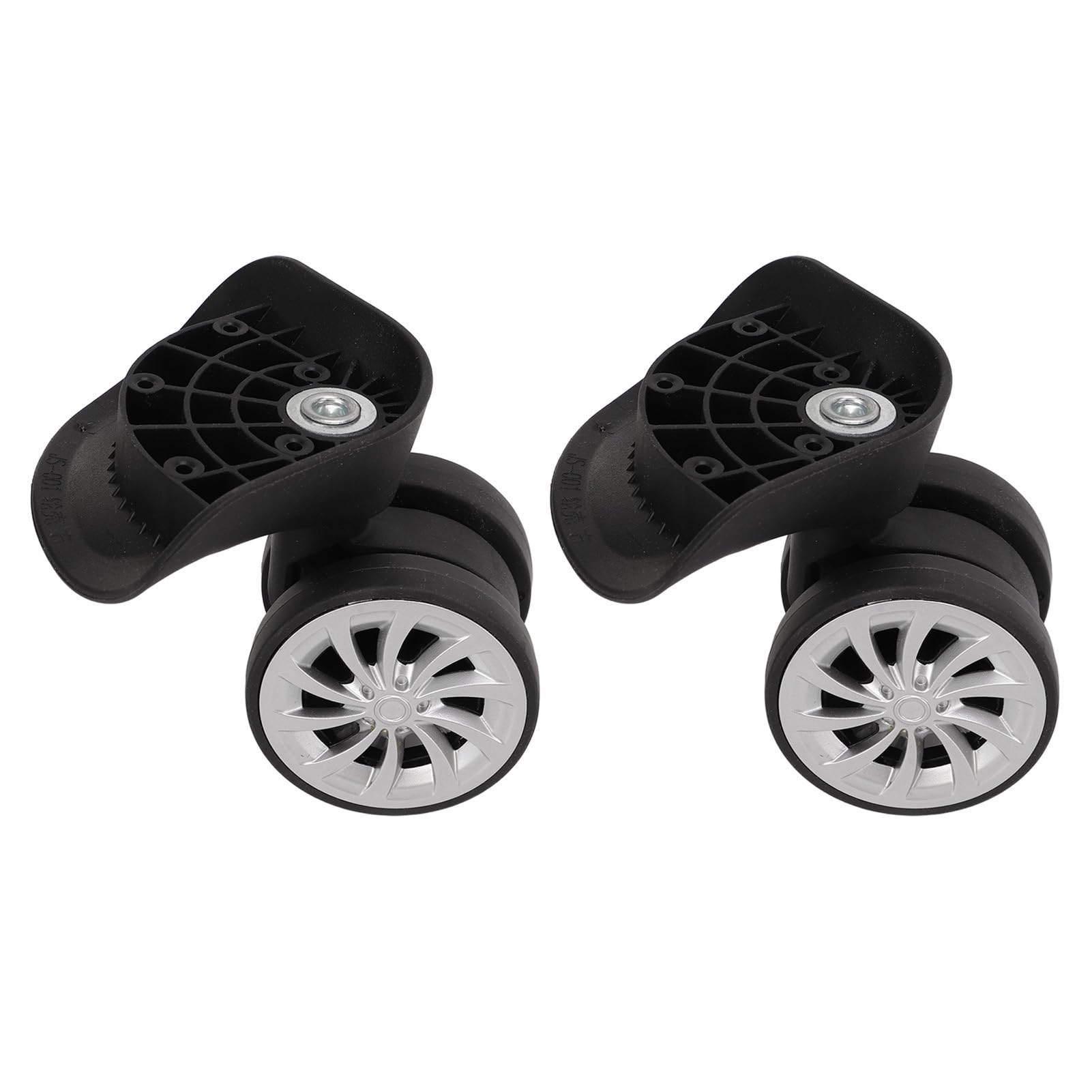 Omabeta Fashion Accessories & Umbrellas roues de valise en nylon noires, lot de 2