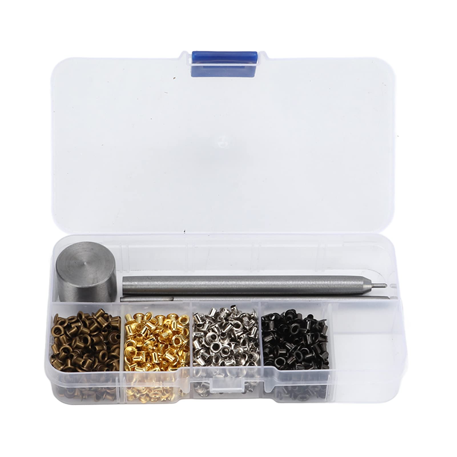 Omabeta Fasteners, Screws & Springs kit de 800 œillets en 4 couleurs avec outils