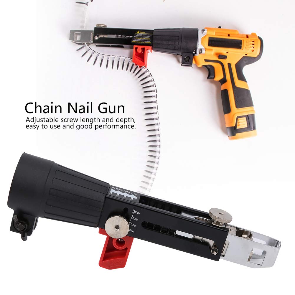 Omabeta Tools & Workshop Equipment Pistolet à clous à chaîne automatique 50 pièces, alliage d’aluminium