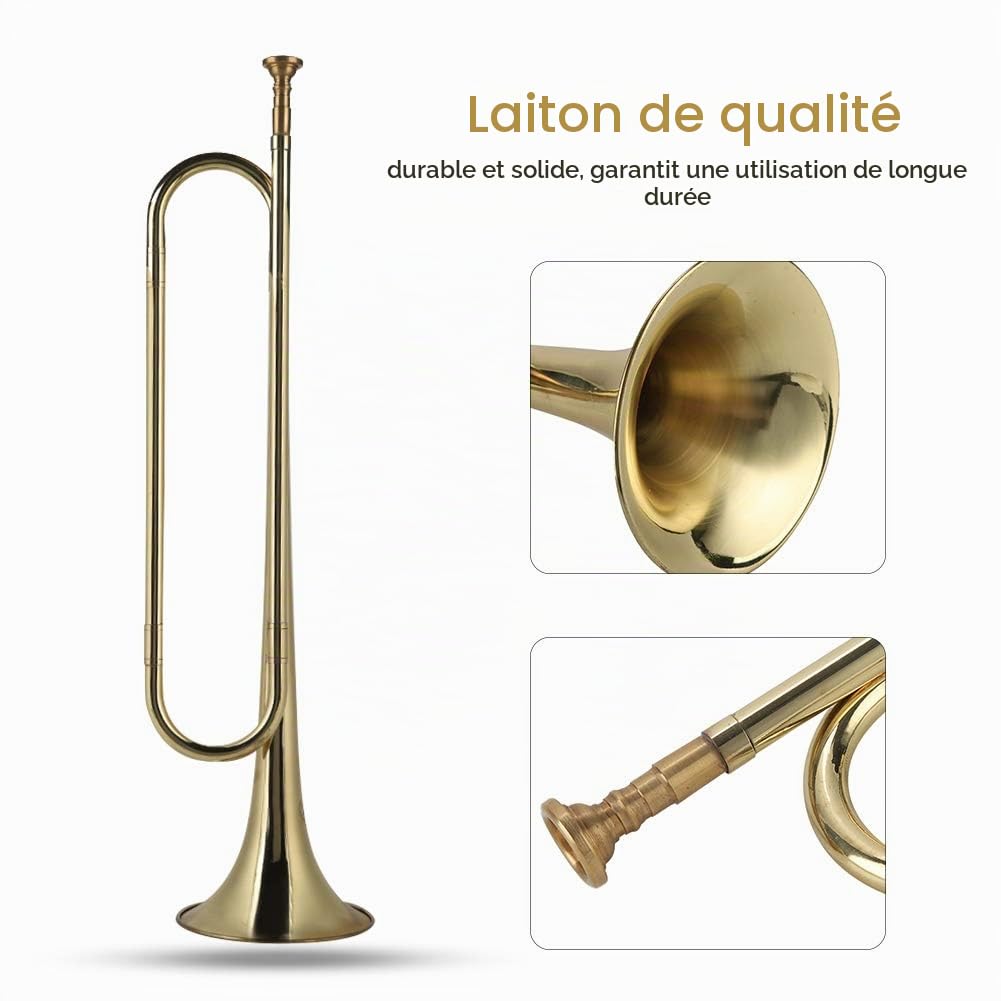 Omabeta Toys & Games trompette de cavalerie dorée