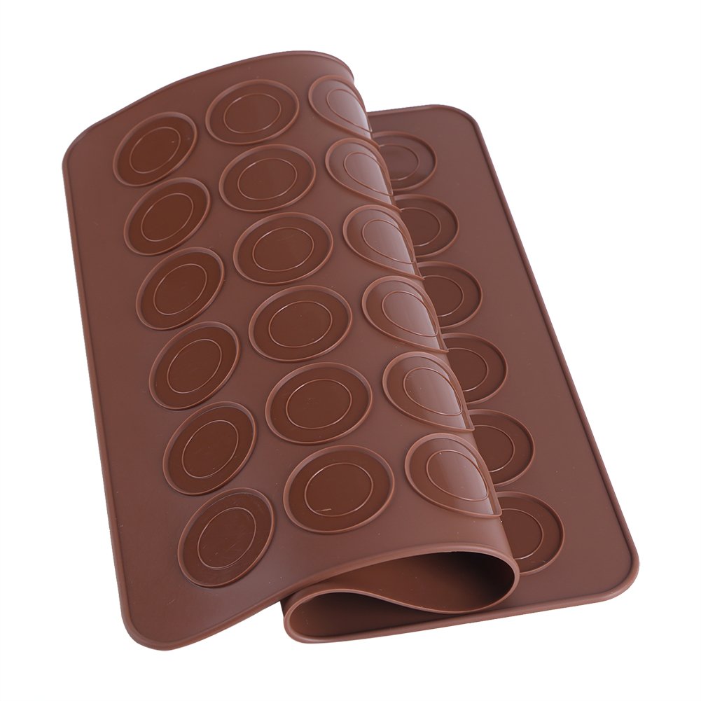 Omabeta Kitchen Utensils & Cooking Tools moule à macarons 48 cavités marron